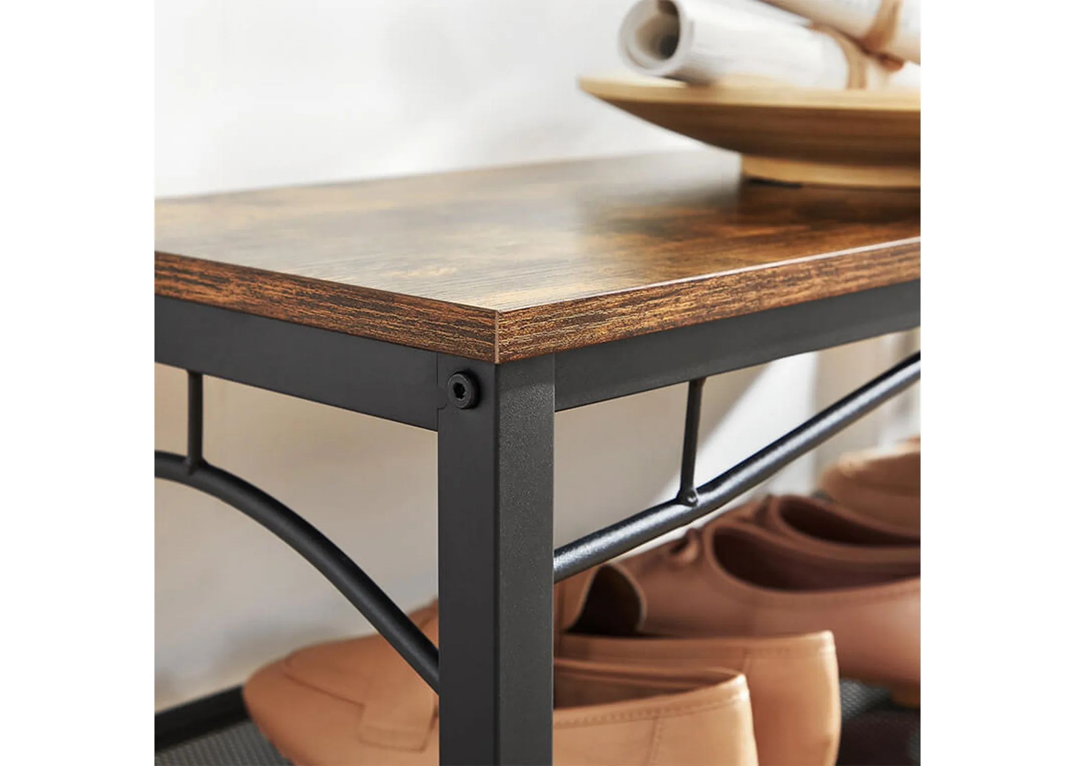  coat and hat in a living room