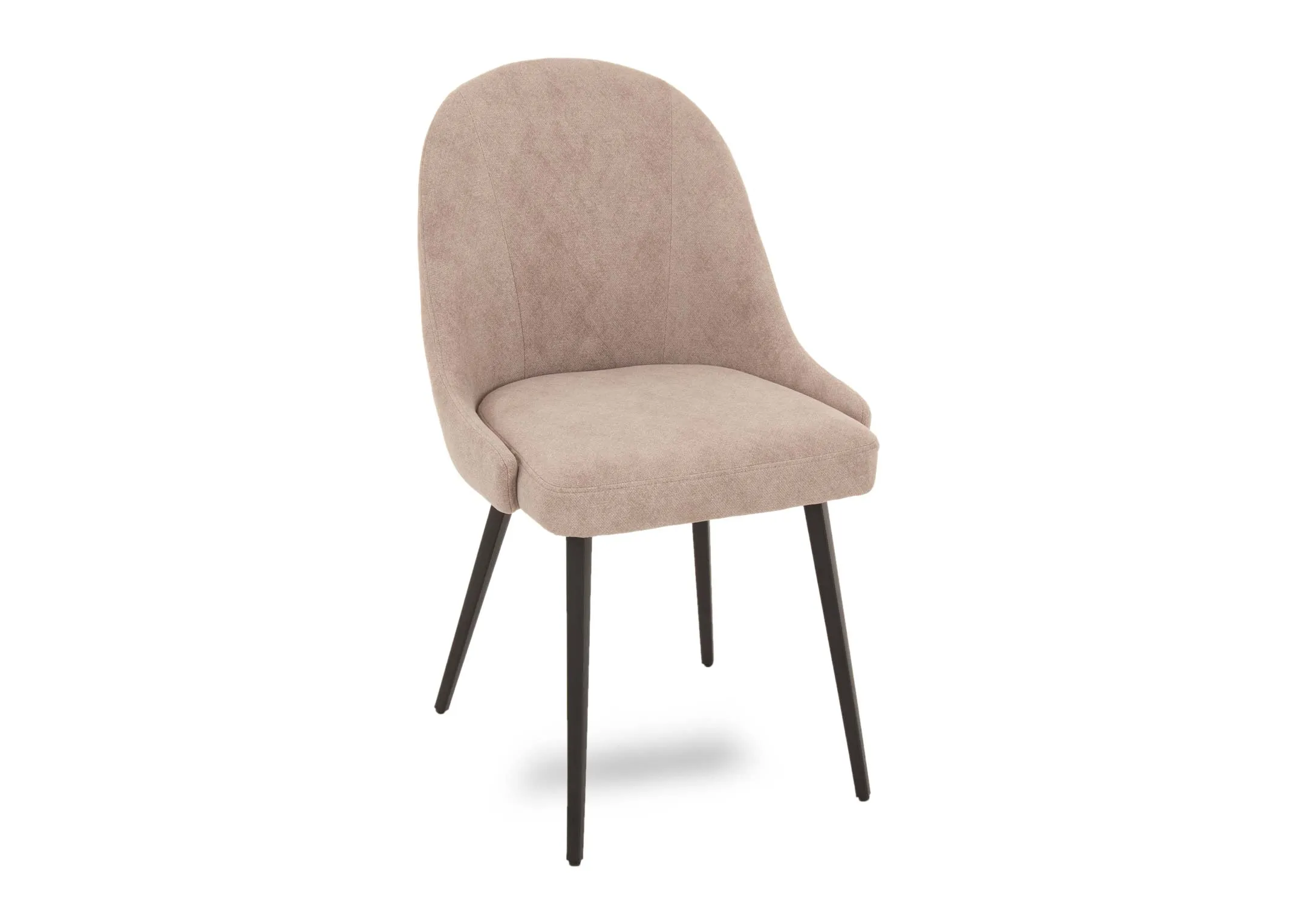 Biscuit Fabric Dining Chair - Jacob