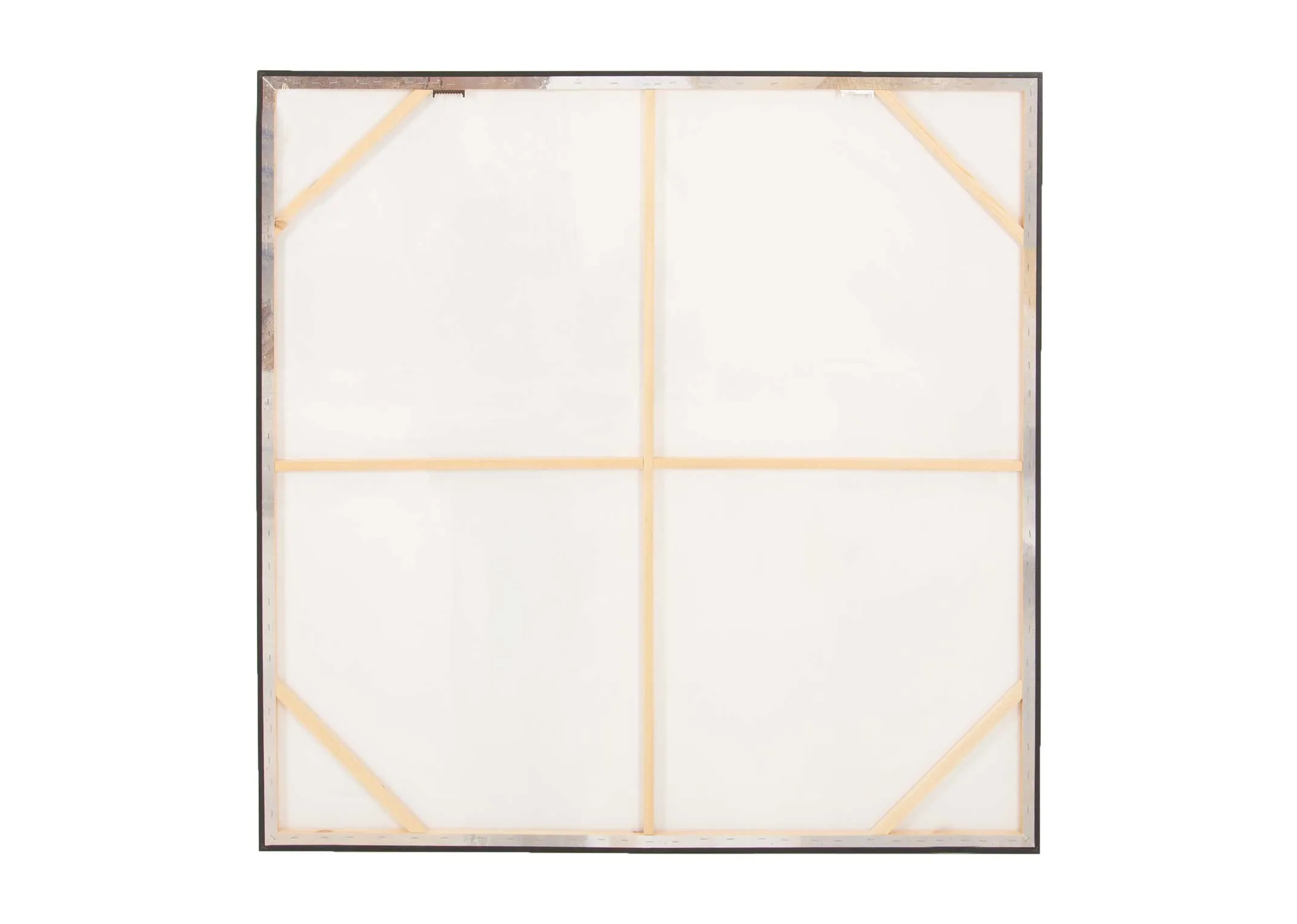 A gold framed canvas with blue and brown and white strokes of colors from EZ Livings Integrity range.