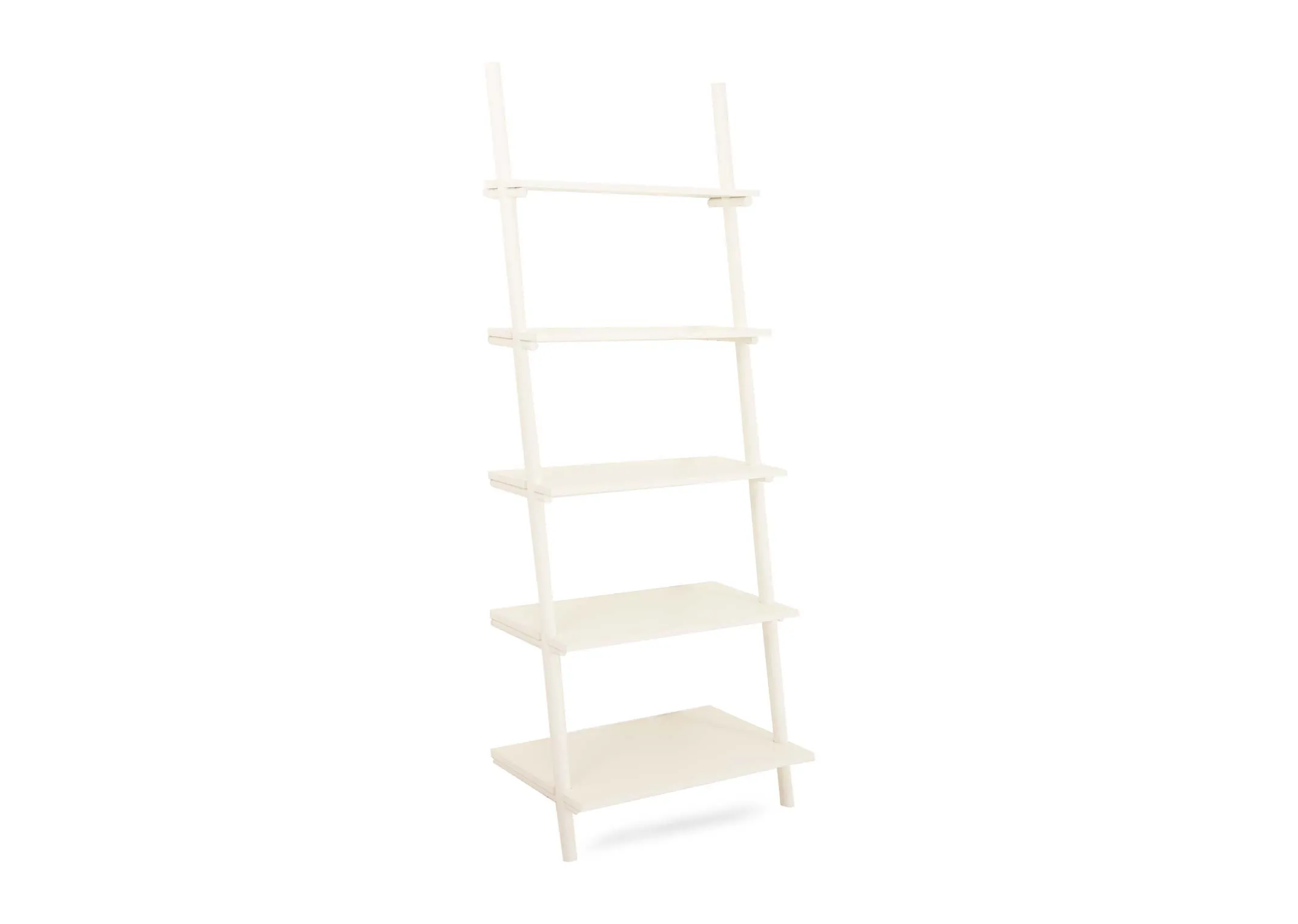 A dimension image of the Small White Step Bookcase with 75cm x 47.5cm x 200cm