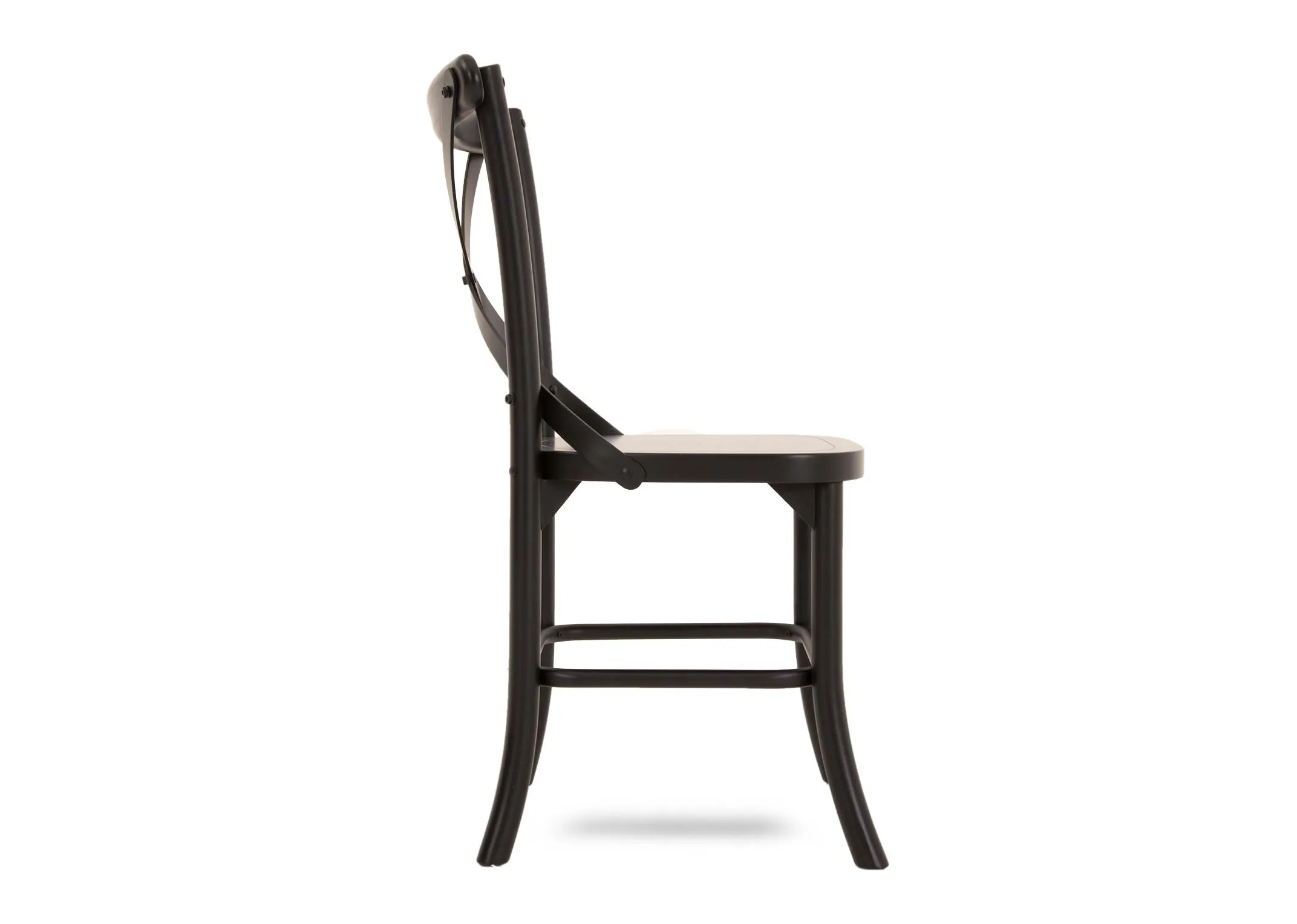 A dimension image of the Bistro dining chair with 51.5cm x 52cm x 87cm x 47.5cm