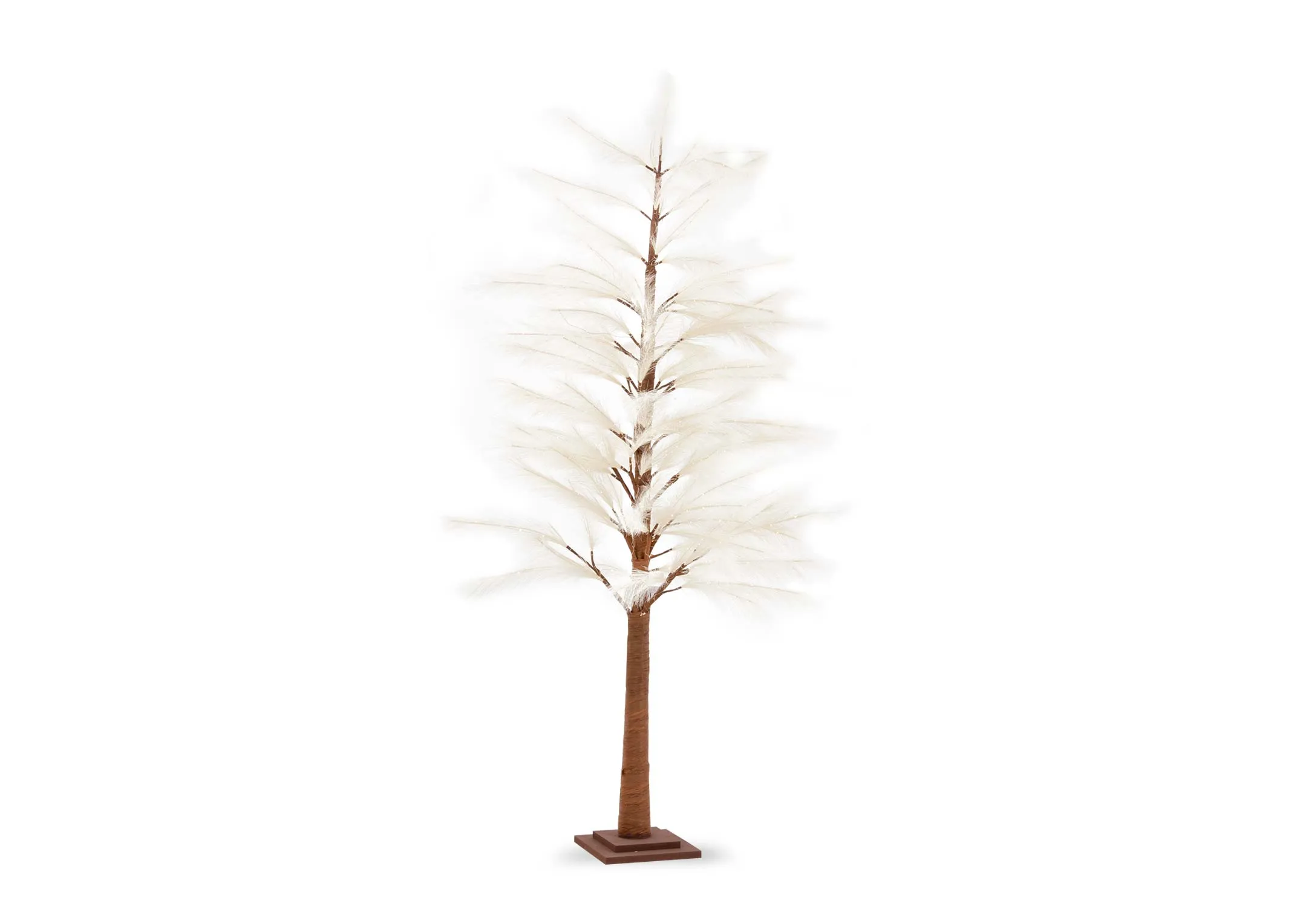 A dimension image of the Reed Tree with LED lights with 20cm x 120cm