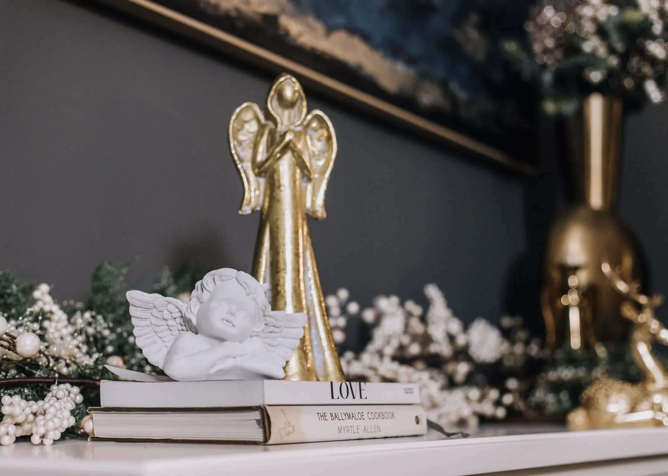 White Angel Ornament - Christmas Figurine