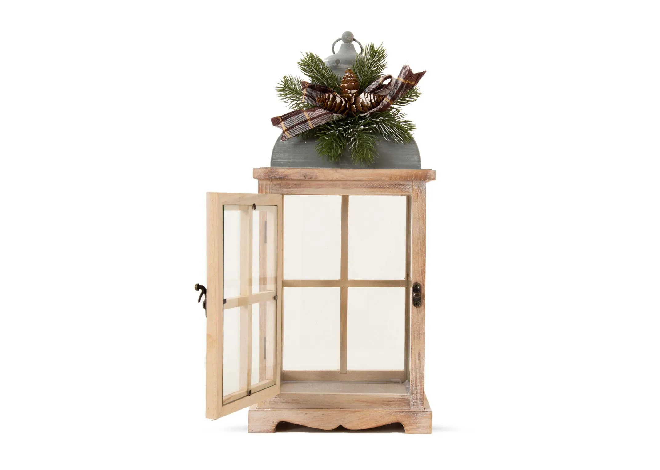 A dimension image of the Wooden Small Lantern with 17cm x 37.5cm