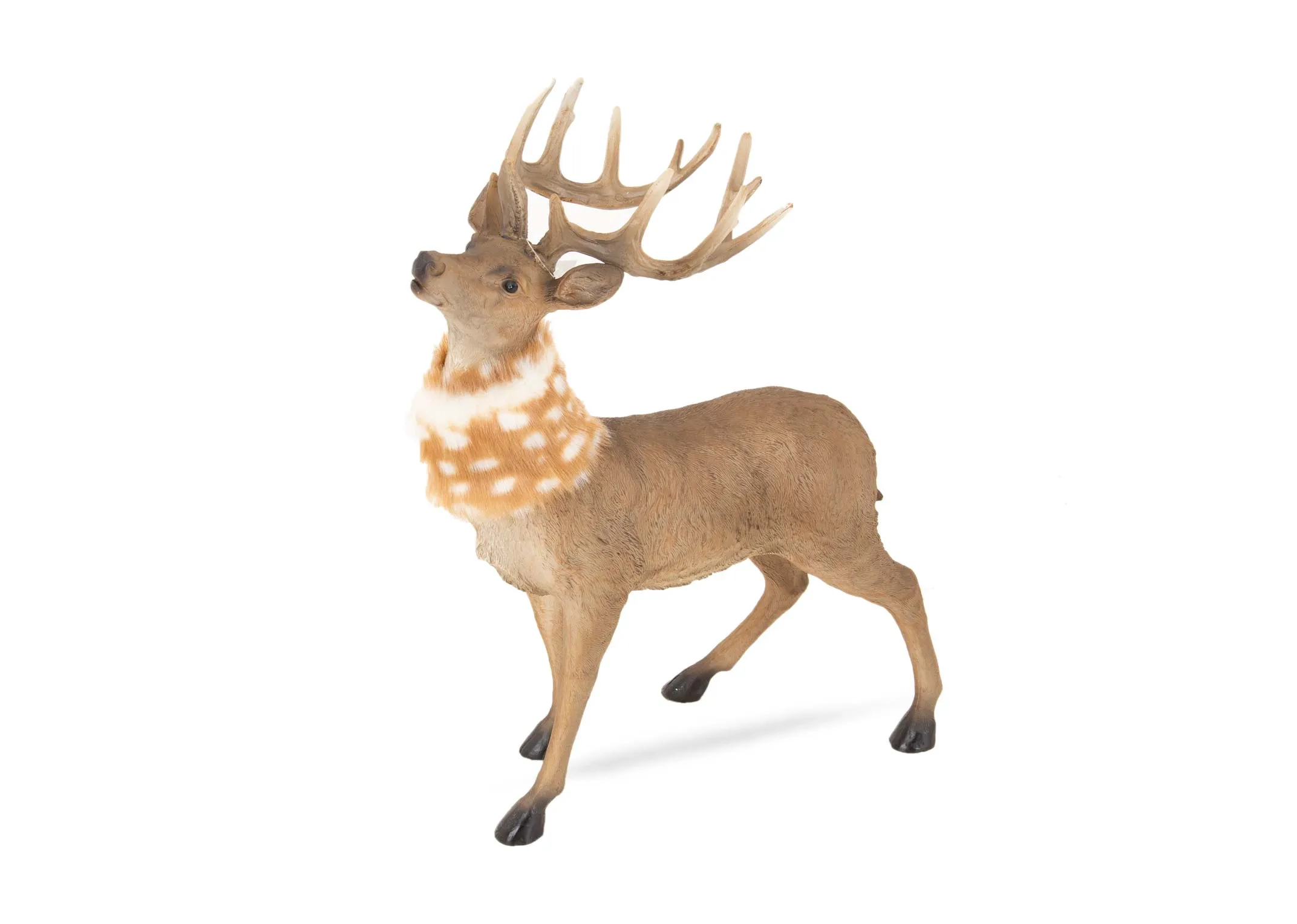 A dimension image of the Medium Deer with Fur Scarf with 38cm x 17.5cm x 45cm