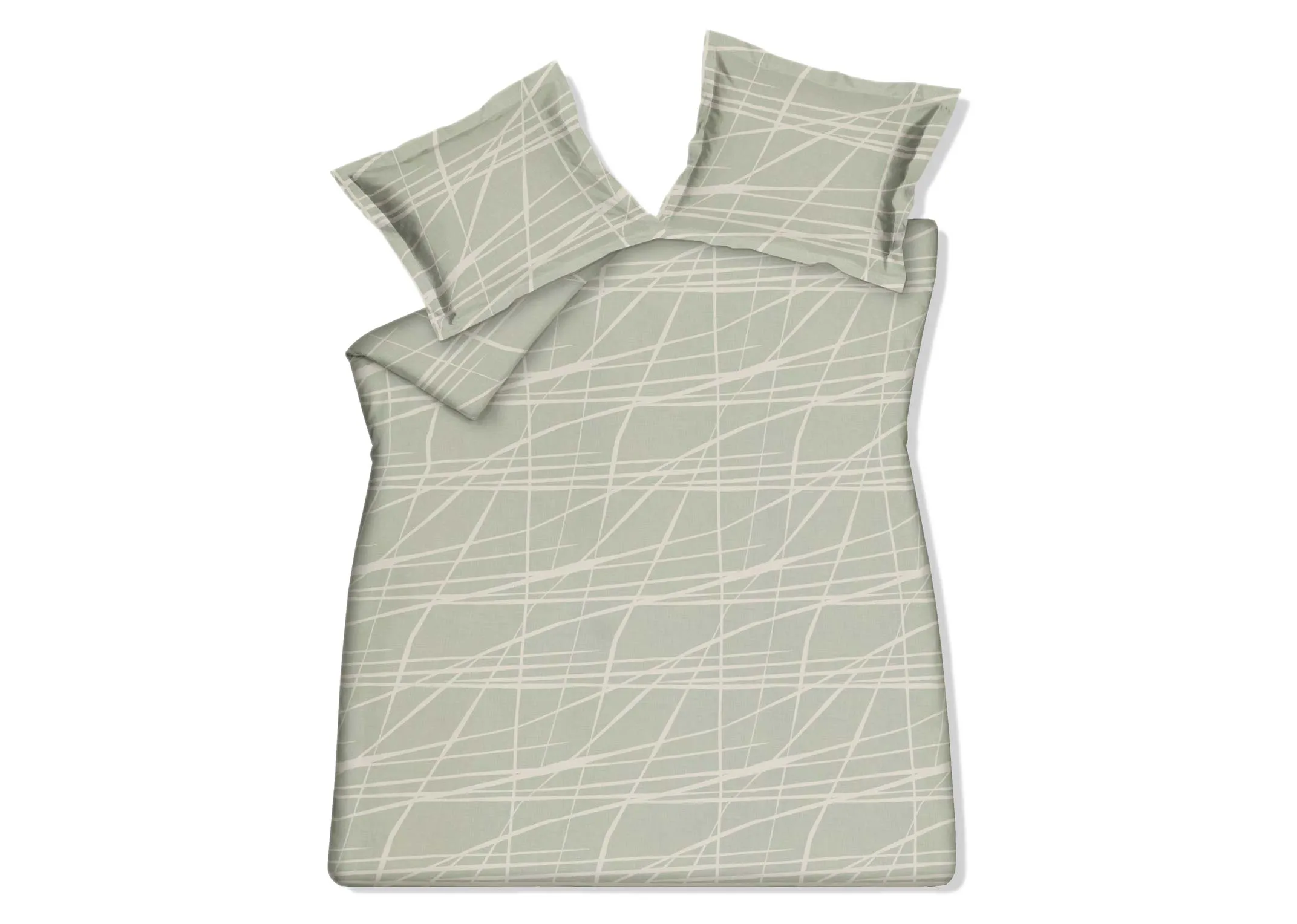 King Size (5ft) Green Cotton Duvet Set - Meaningful