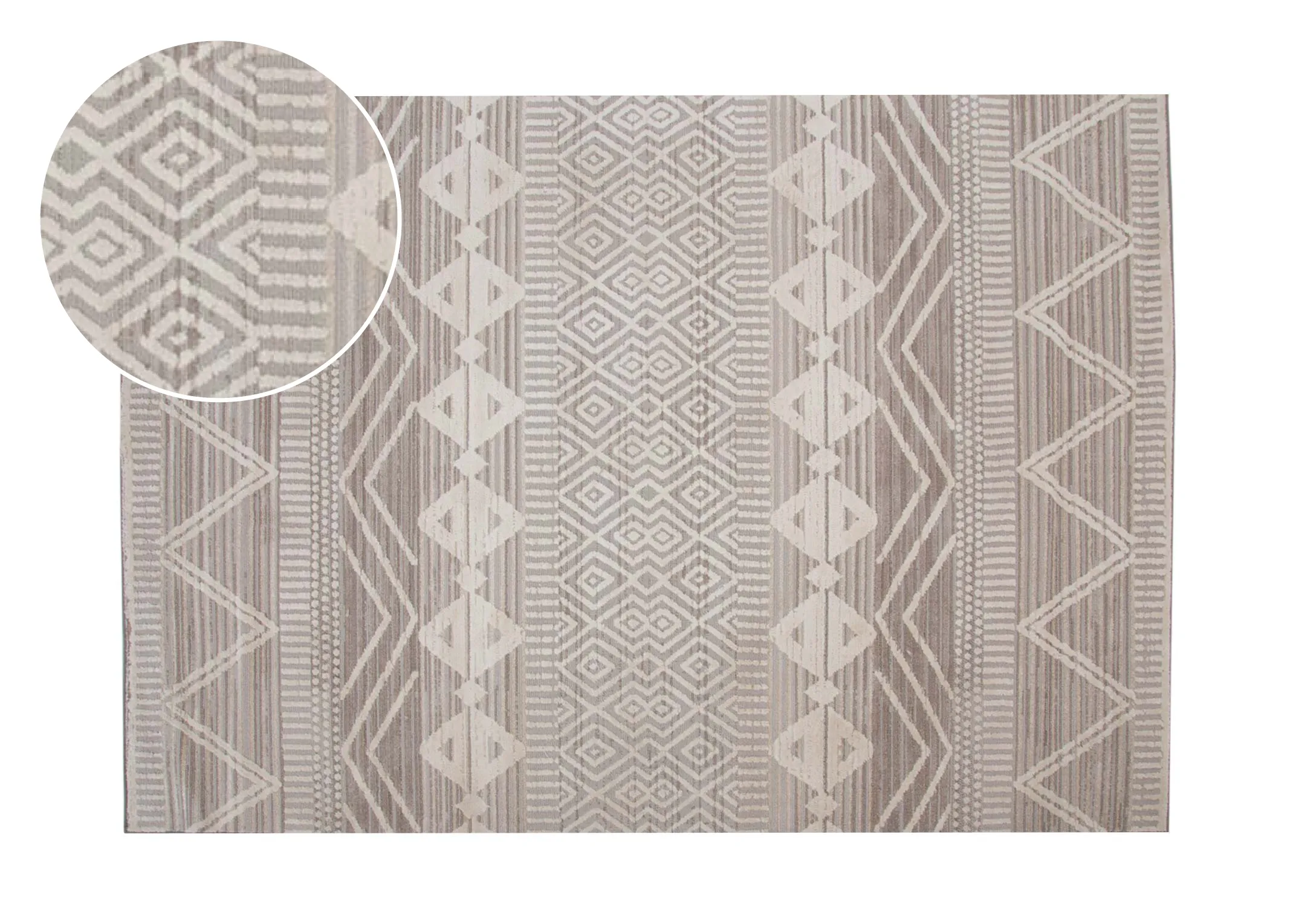 Beige Aztec 120cm x 170cm Small Rug - Modena - EZ Living Furniture
