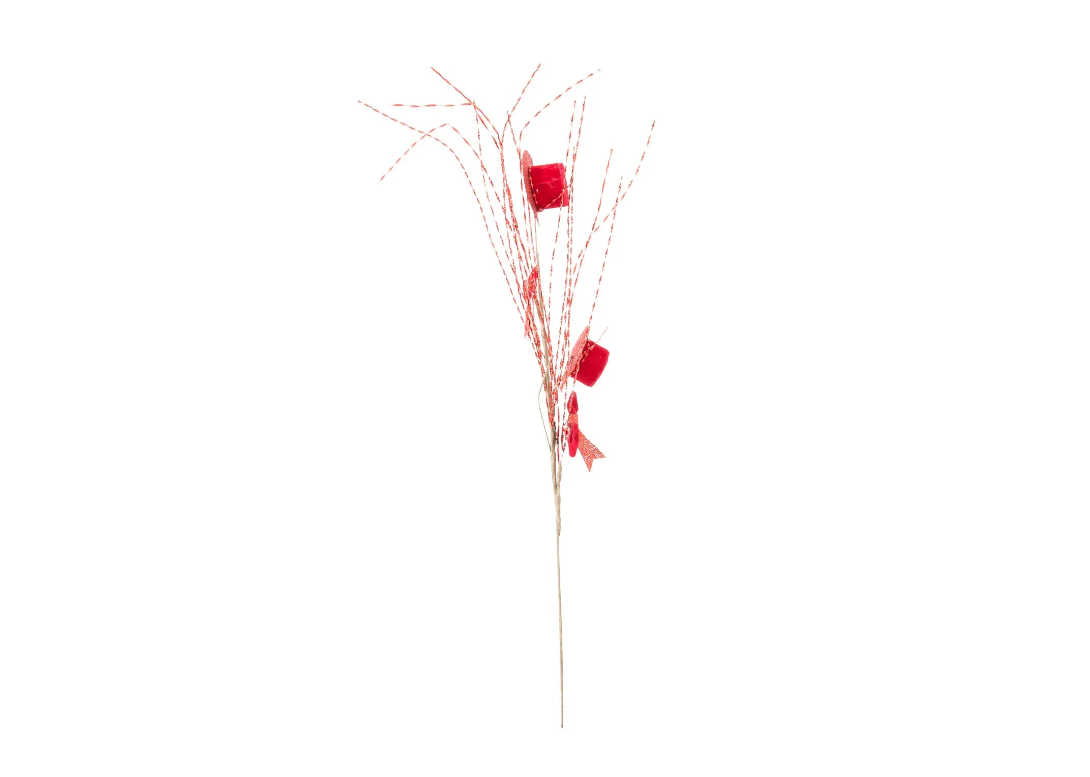 A dimension image of the Red Top Hate Branch with 65cm