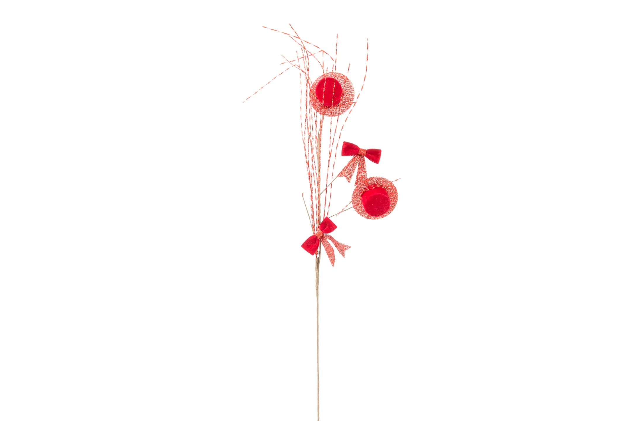 A dimension image of the Red Top Hate Branch with 65cm