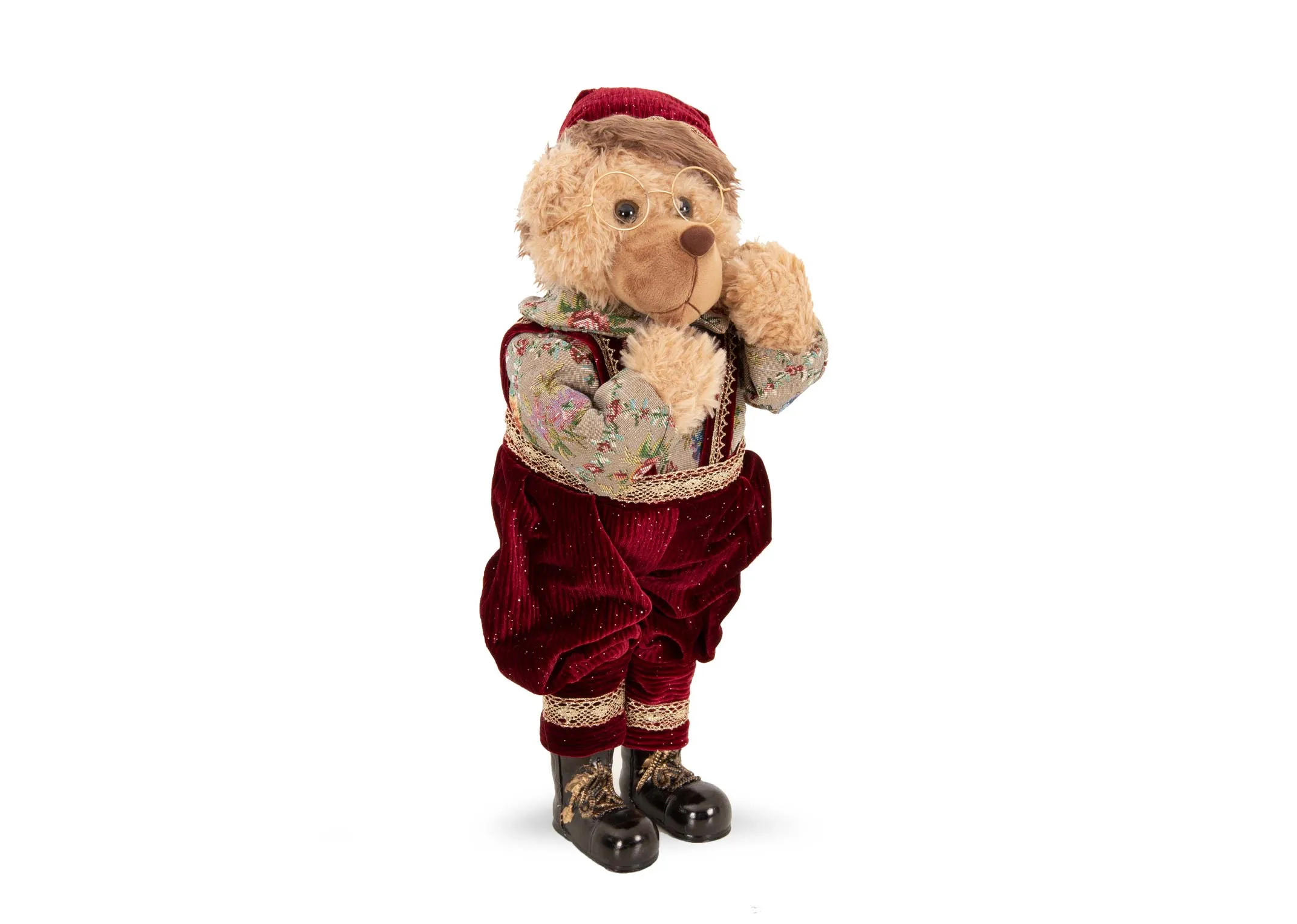 A dimension image of the Santa Boy Bear with 50cm x 30cm