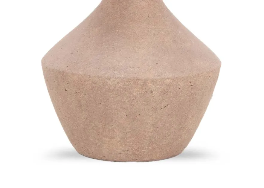 A dimension iamge of the Mai Terracotta Lamp with Shade with 34cm x 57.5cm