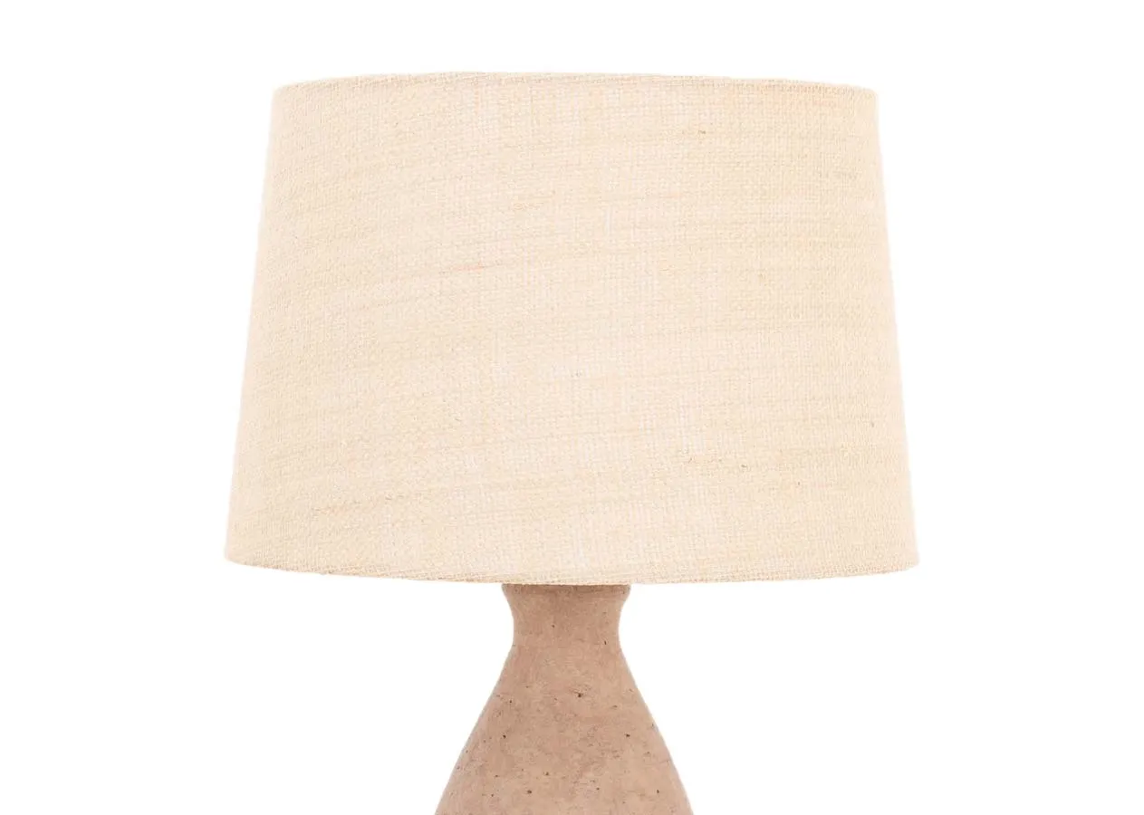 A dimension image of the Mai Table lamp with 34cm x 57.5cm