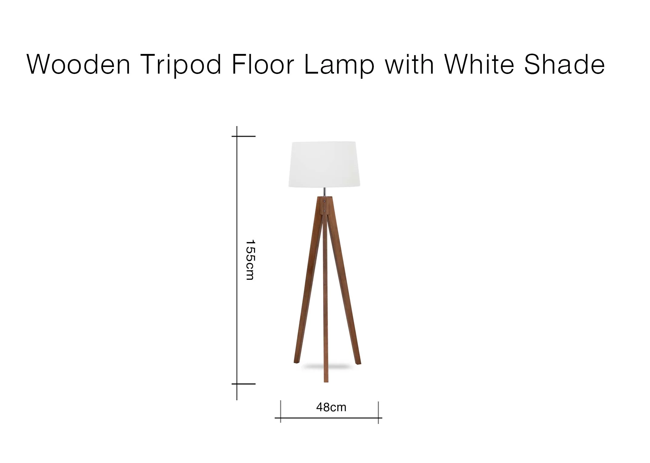 A lifestyle image of the Lura tripod floor lamp with Milton shelving unit with accessories.