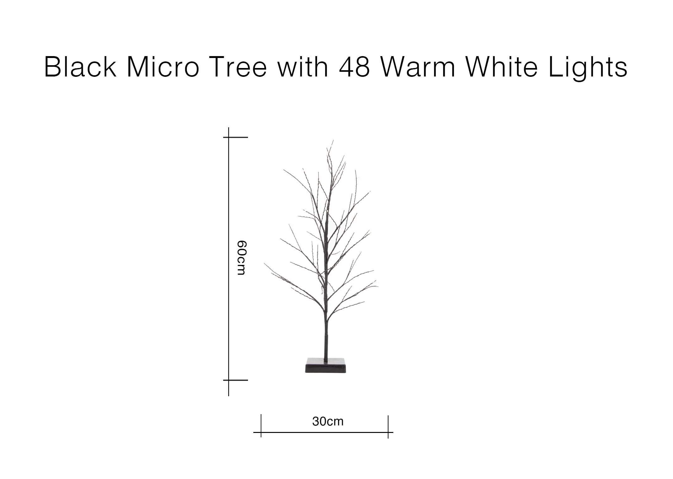 A lifestyle image of the Prancer Tree in a night setting in a garden.