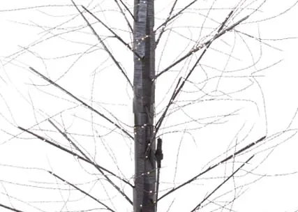 A black LED micro dot tree from EZ Livings Outdoor Tree range. Closeup of black branches