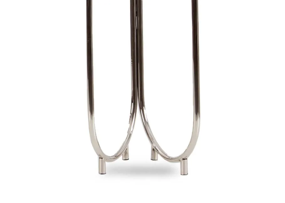 A dimension image of the Medium Steel Candle Holder with 20cm x 68cm