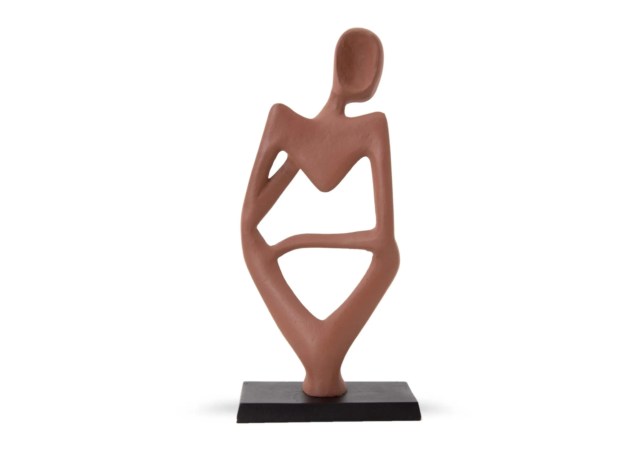 A dimension image of the Terracotta Deco Object with 17cm x 10cm x 37cm