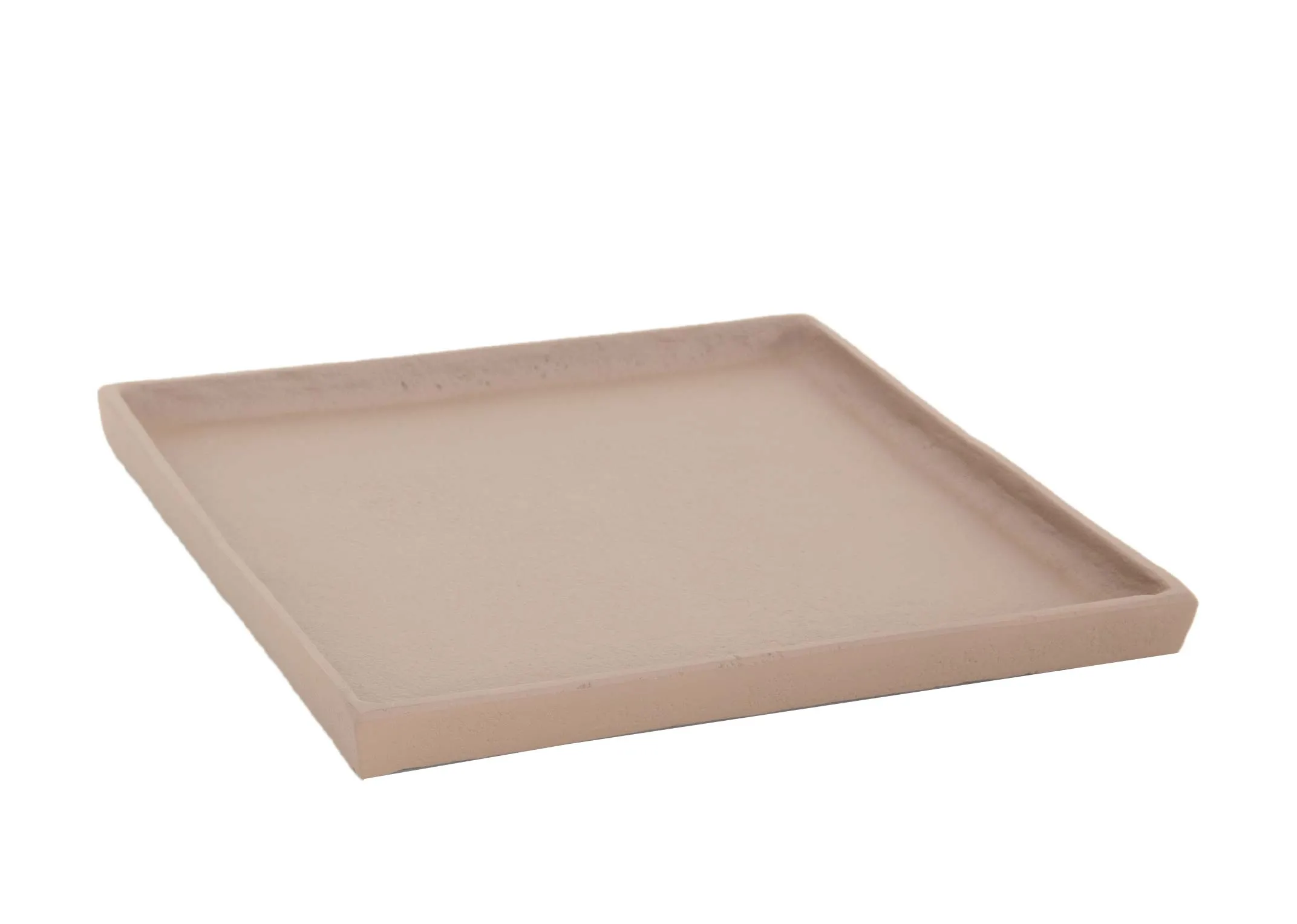 Light Brown Square Plate - Deco