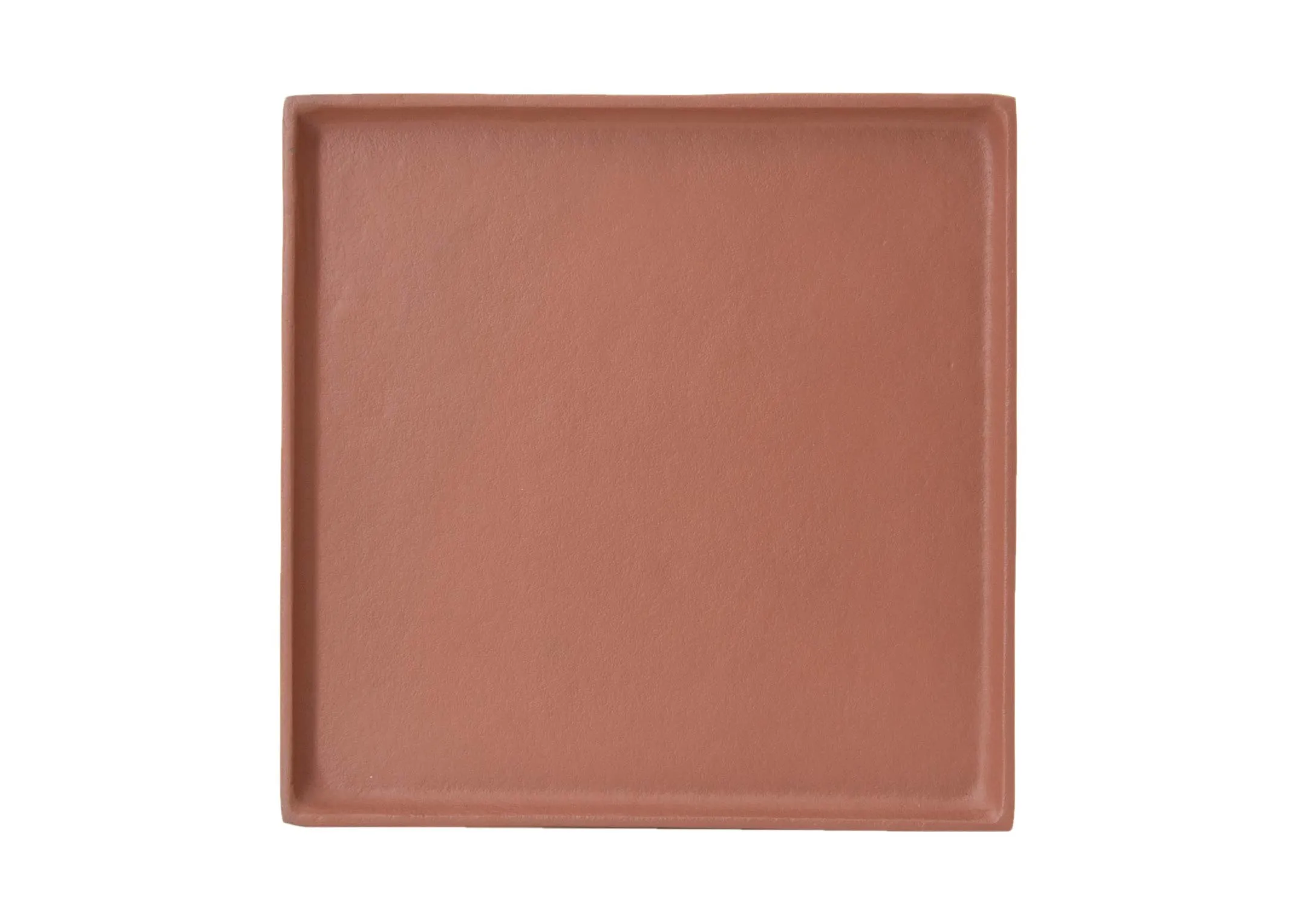 Square Terracotta Plate - Deco