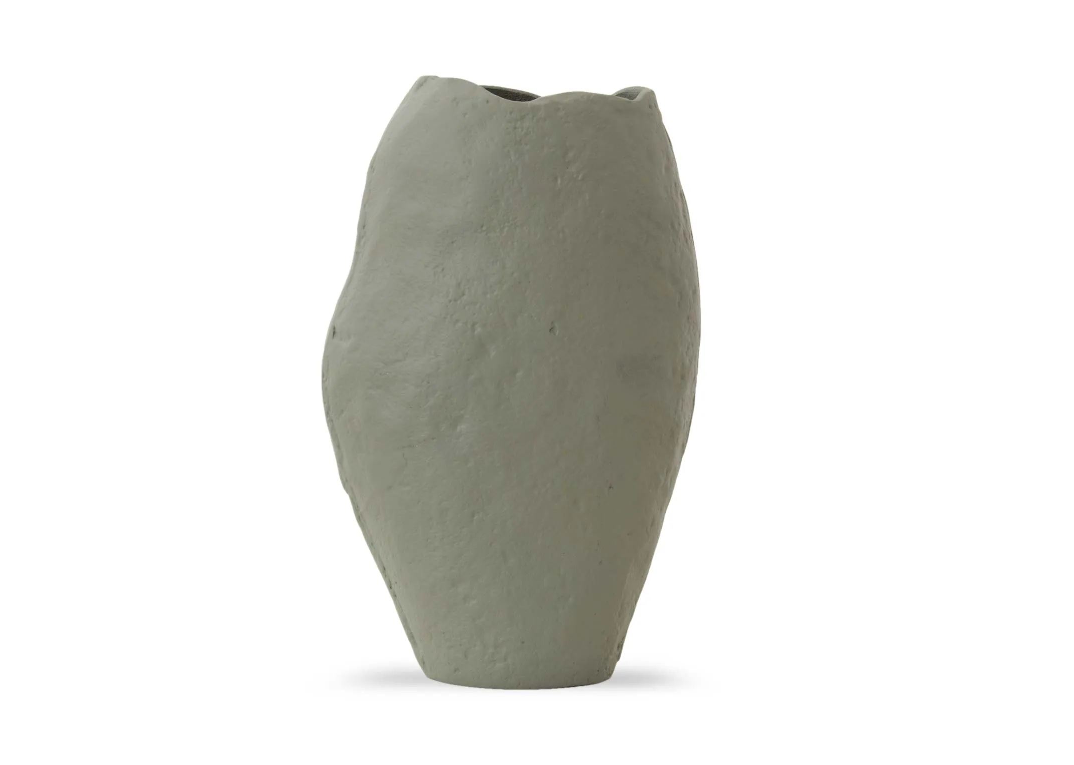A dimension image of the Green Craft Vase with 21cm x 11cm x 33.5cm
