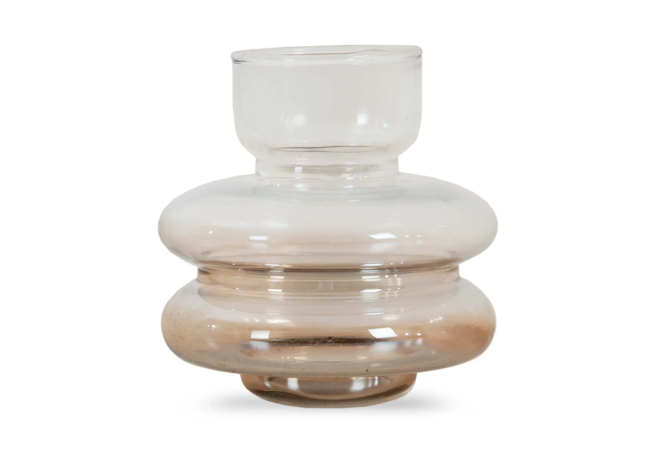 Brown Glass Vase - Elm