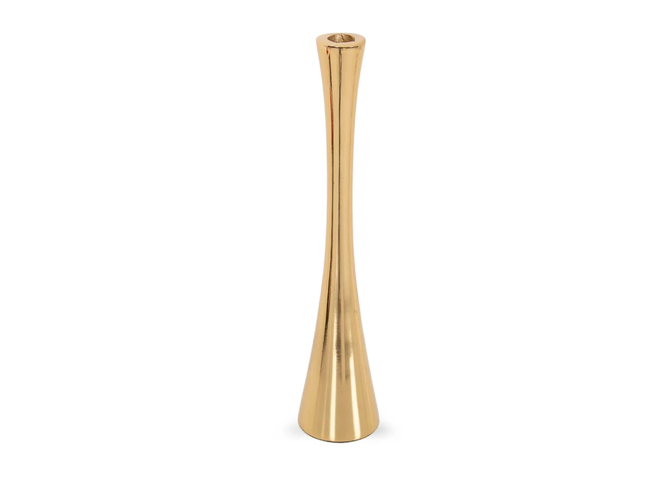 Large Shiny Gold Single Stick - Christmas Candle Holder