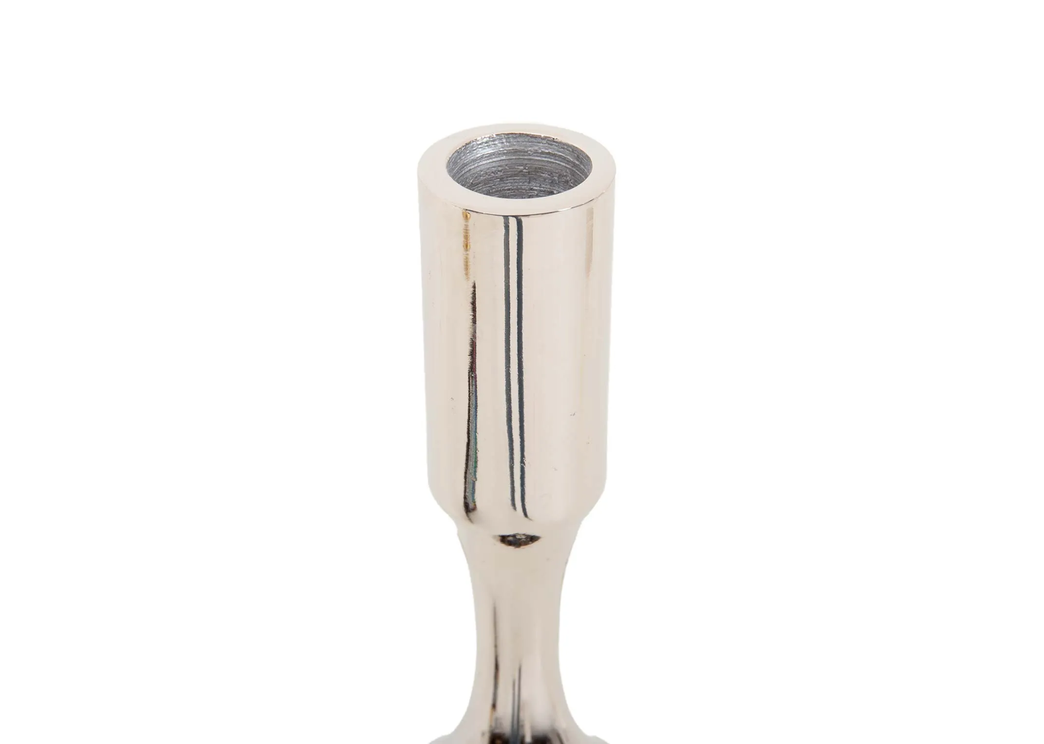 A dimension image of the Large Silevr Candle Holder with 11.5cm x 35.5cm