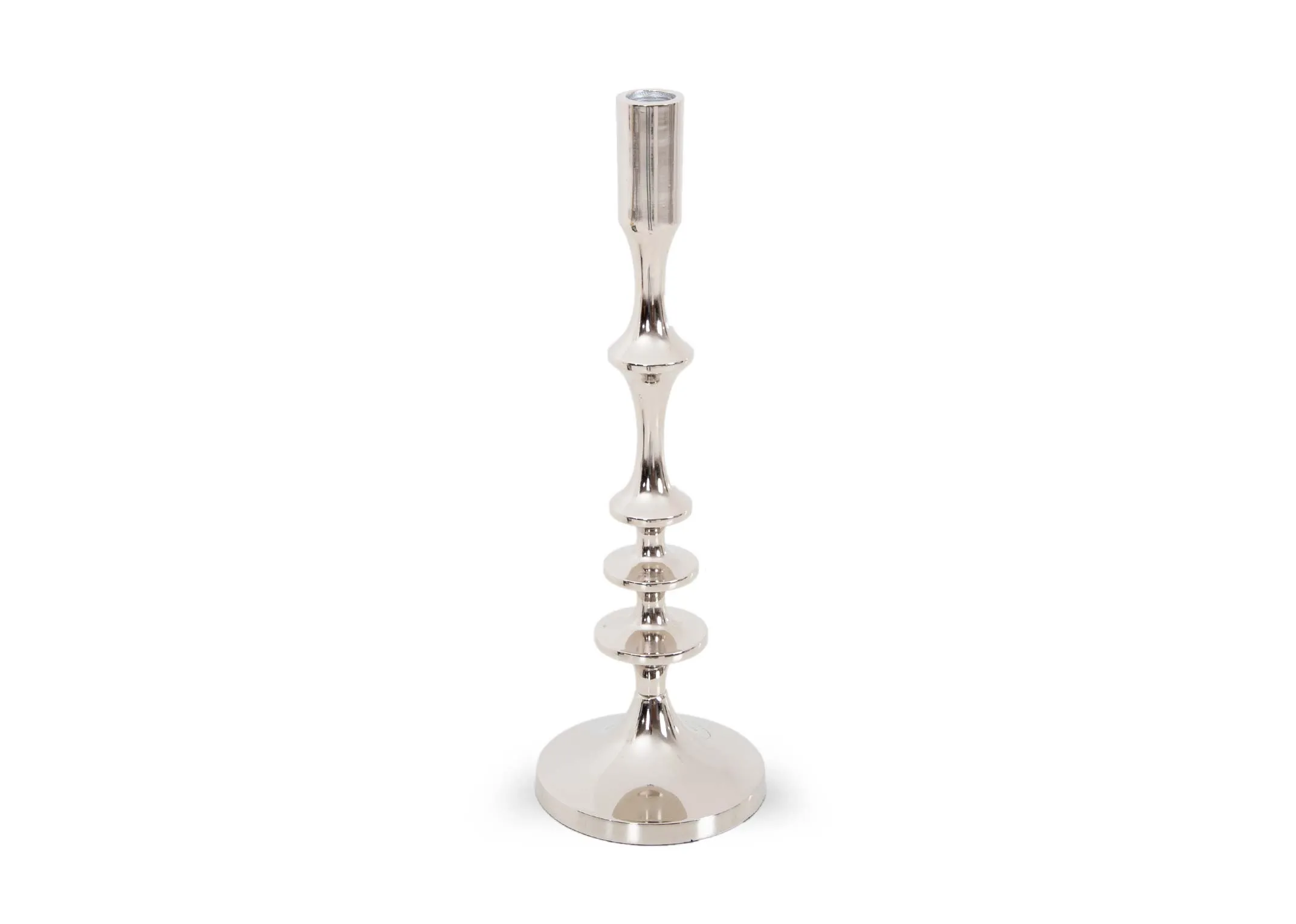 A dimension image of the Medium Silver Candle Holder with 11.5cm x 31cm