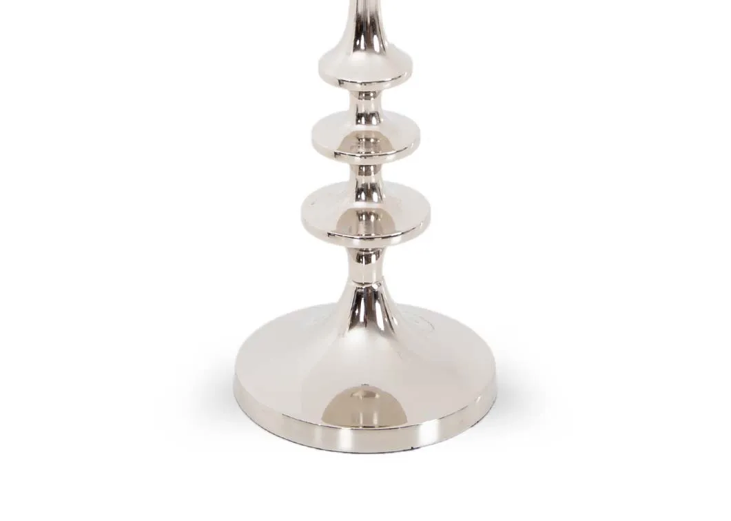 A dimension image of the Medium Silver Candle Holder with 11.5cm x 31cm