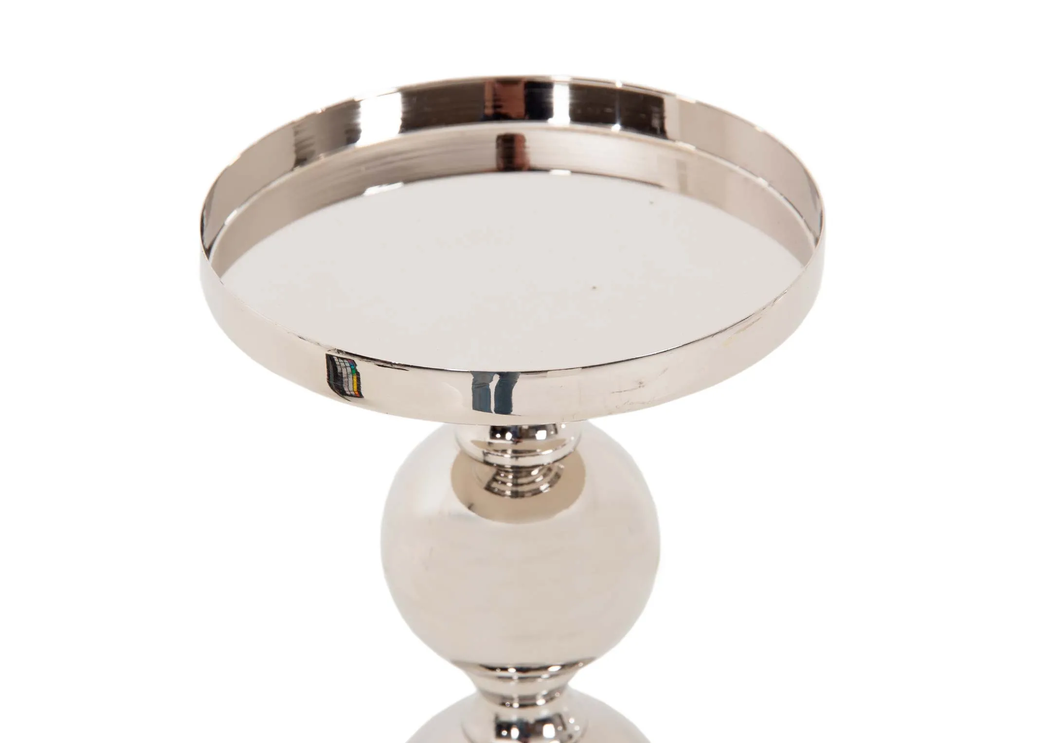 A dimension image of the Medium Steel Candle Holder with 13cm x 28cm