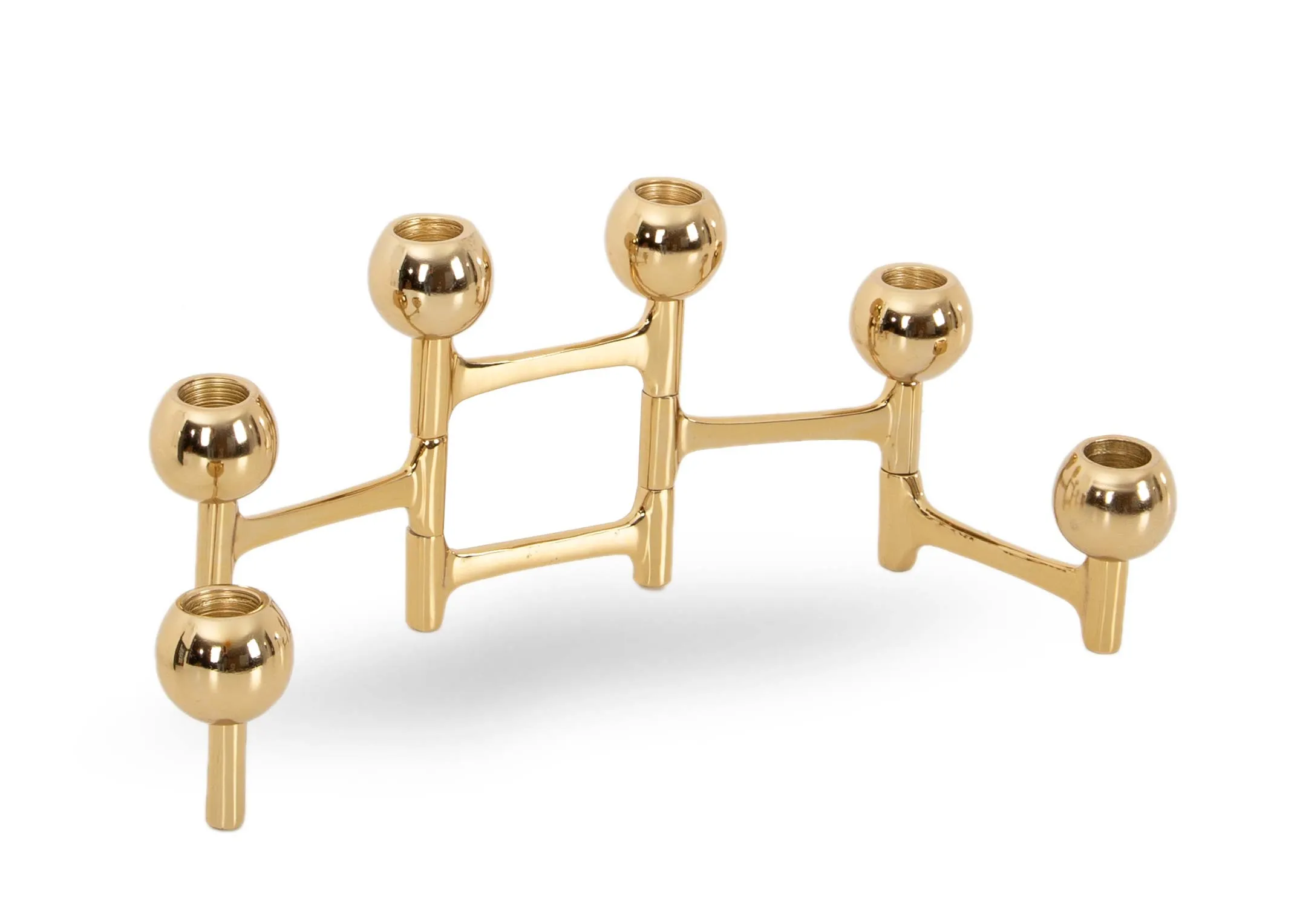 Gold Folding Circle - Christmas Candle Holder