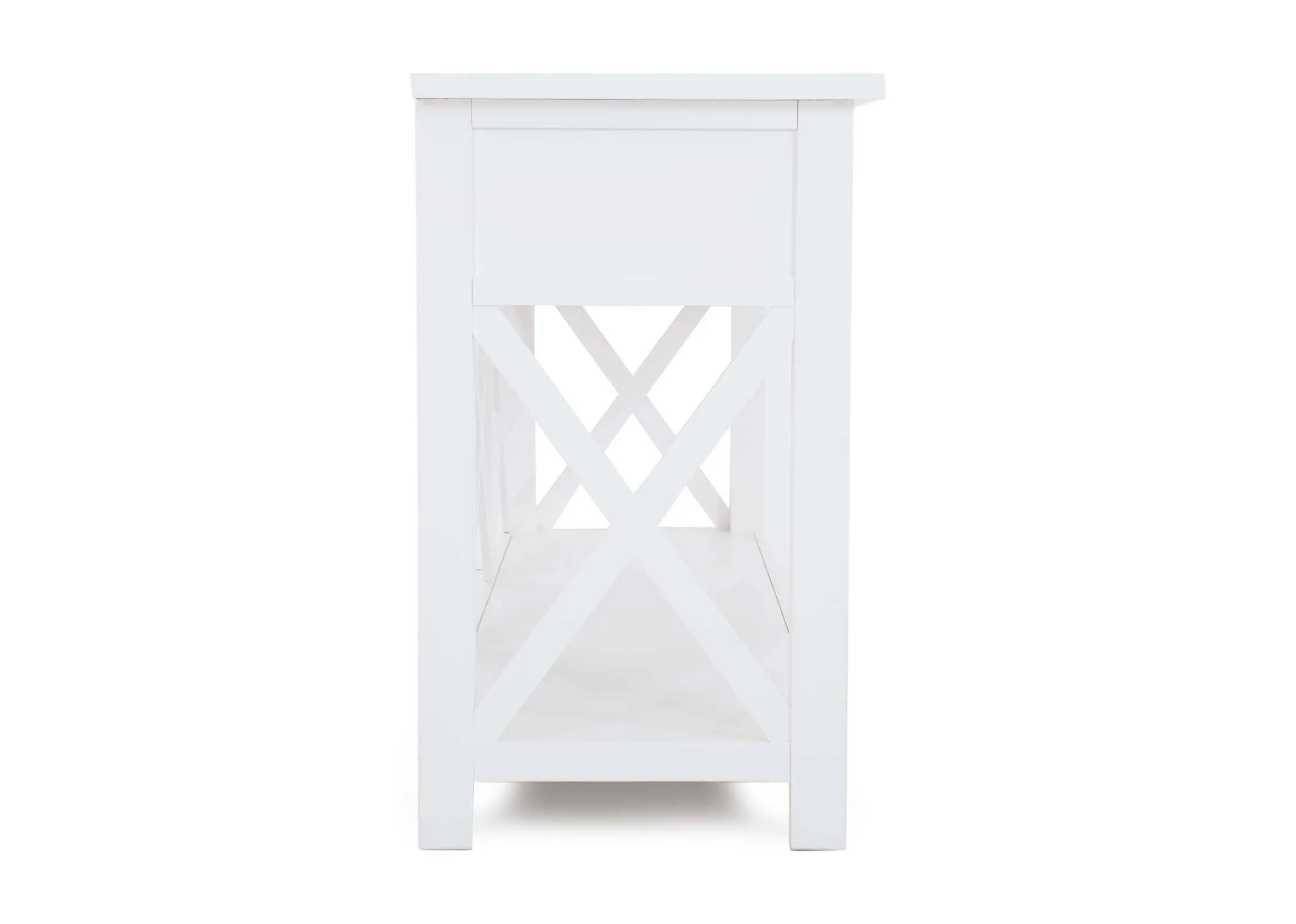 A dimension image of the Hampton Console Table with 180cm x 50cm x 56.5cm