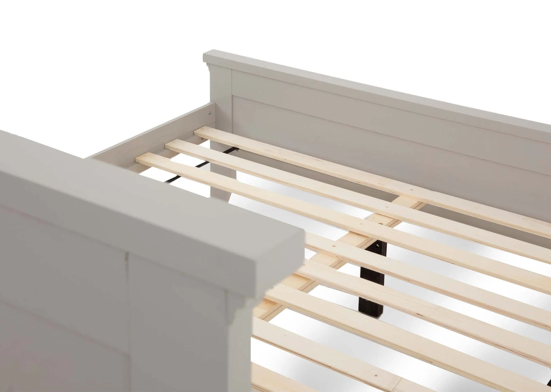 A dimension image of the Joseph 5ft bedframe with 165cm x 205cm x 120cm