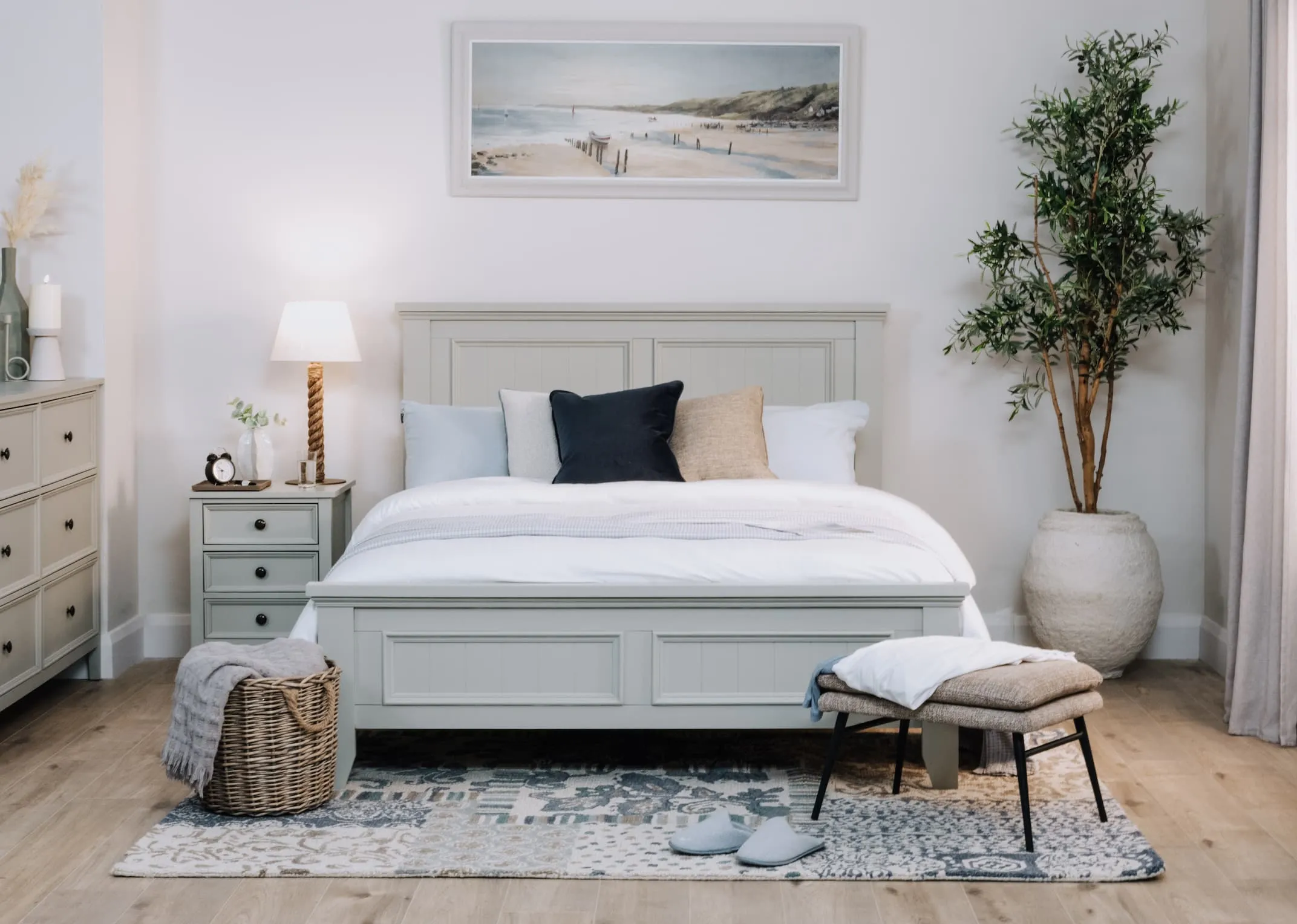 King Size (5ft) Grey Bed Frame - Joseph