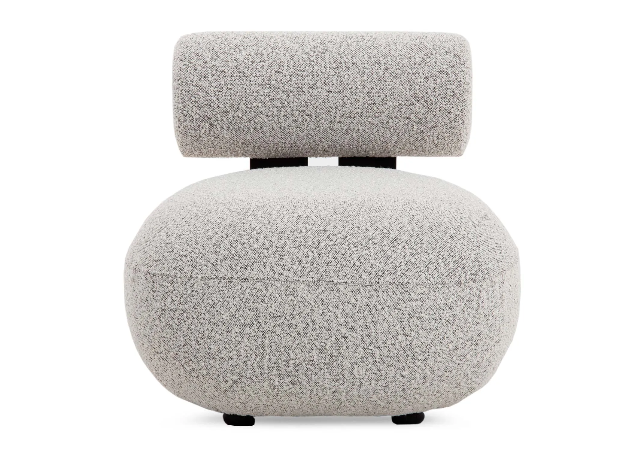 A dimension image of the Mollie Boucle Chair with 73cm x 88cm x 69.5cm