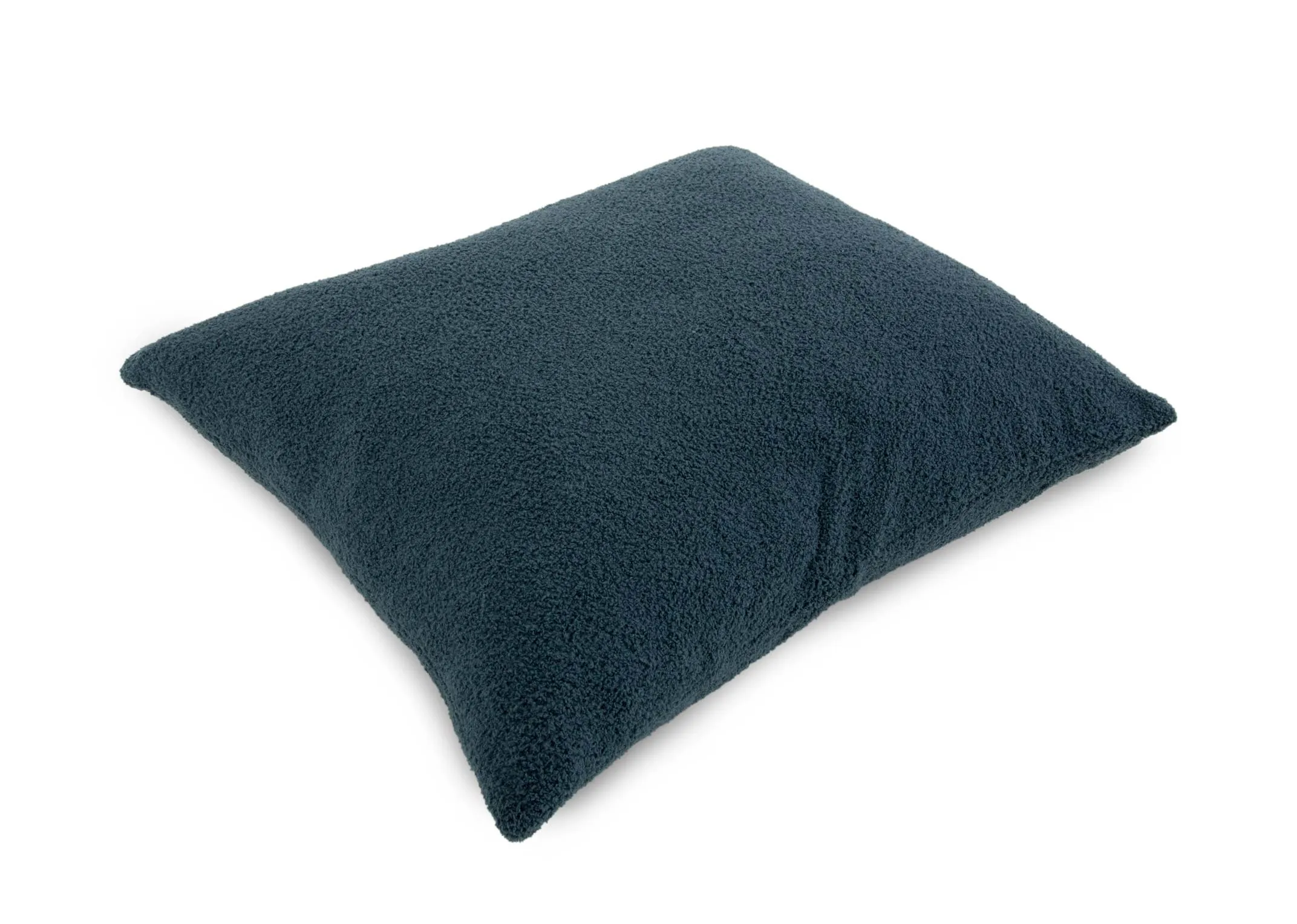 A dimension image of the Steel Blue Teddy Cushion with 50cm x 60cm