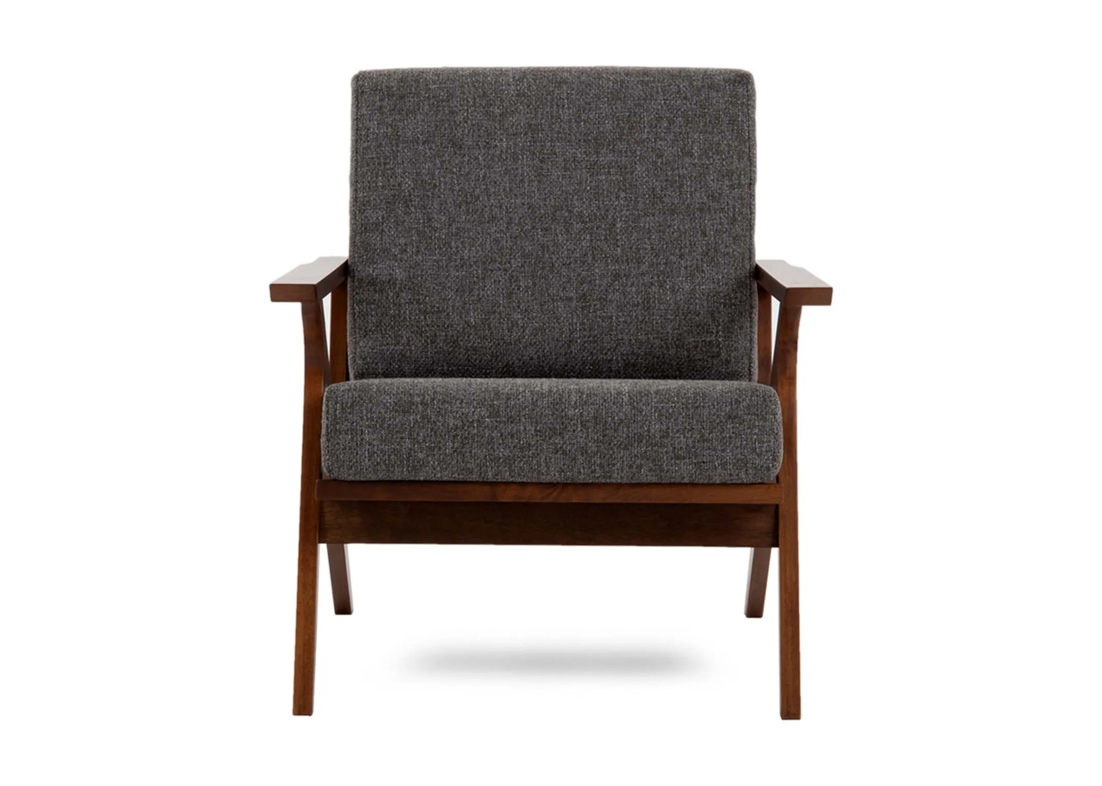 A dimension image of the Henry Fabric Chair with 66.5cm x 77cm