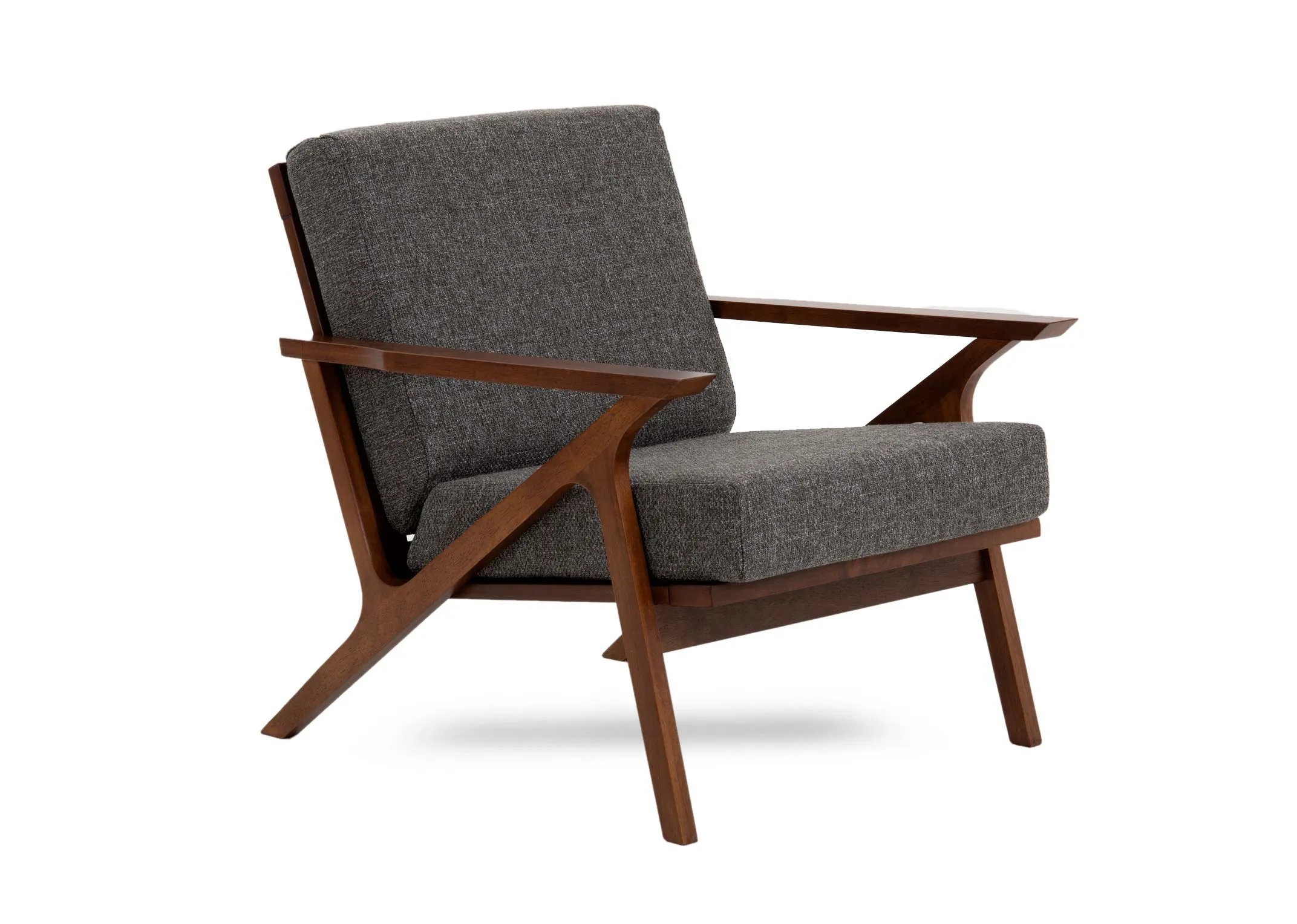 Grey Fabric Lounge Chair - Henry