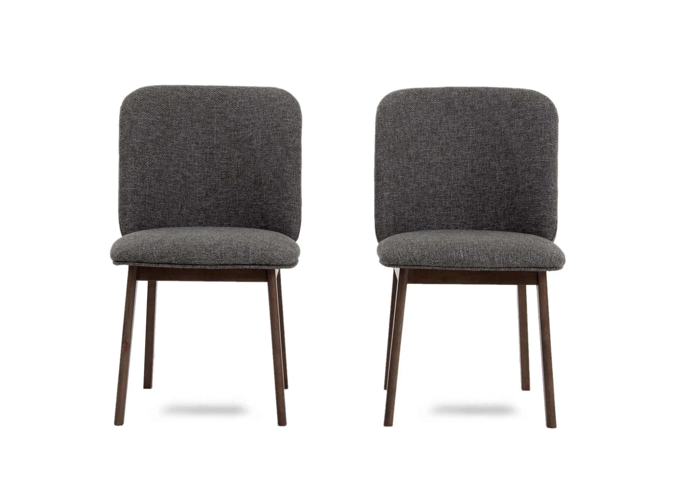 Set of 2 Smoked Ash Dining Chairs - Bergen