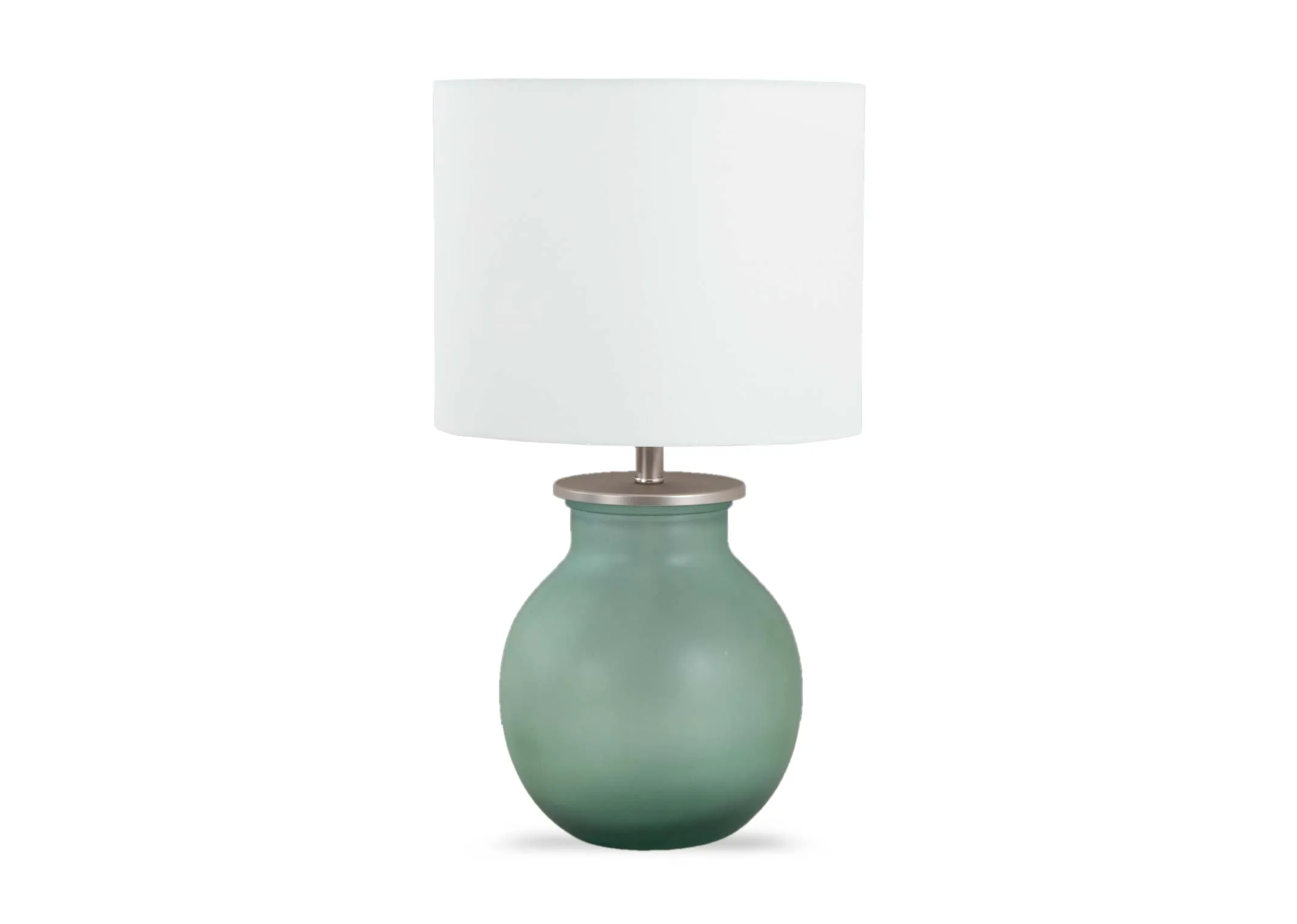 Green Glass Table Lamp - Selma