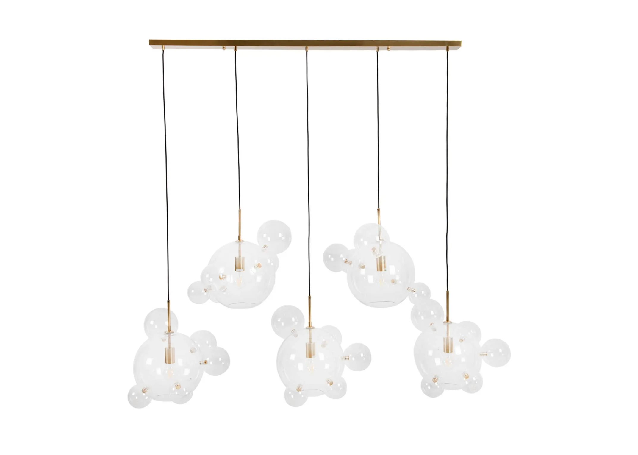 Ceiling Light with 4 Glass Orbs - Riona