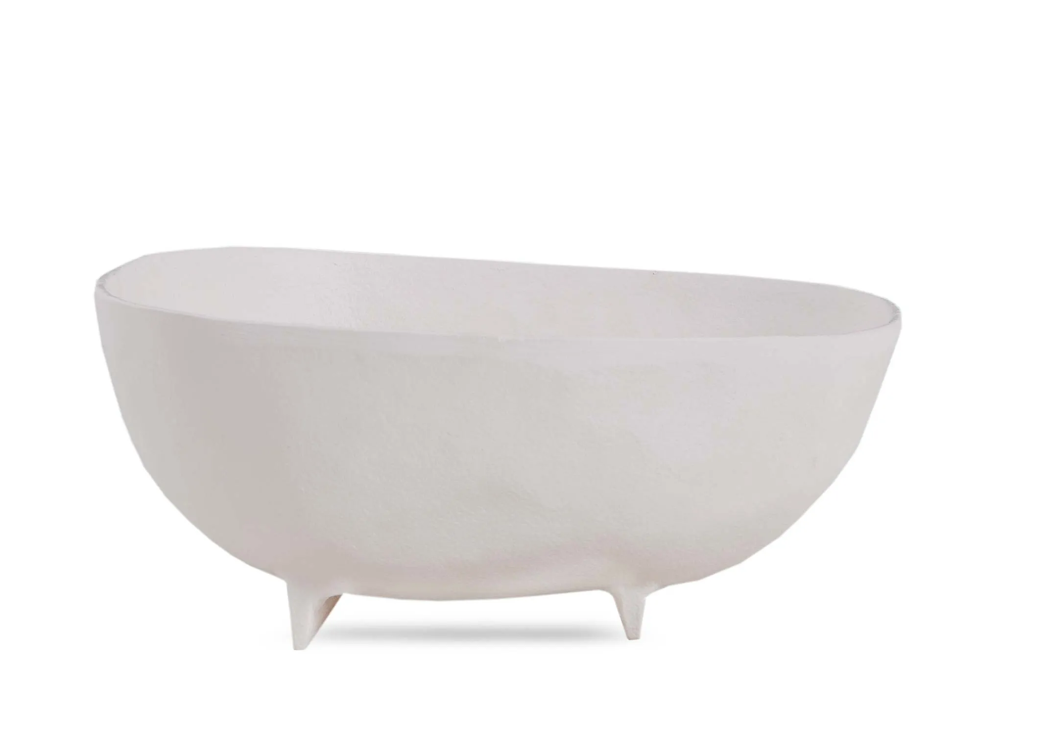 A dimension image of the Large Cream Rosana Dish with 27cm x 11.5cm