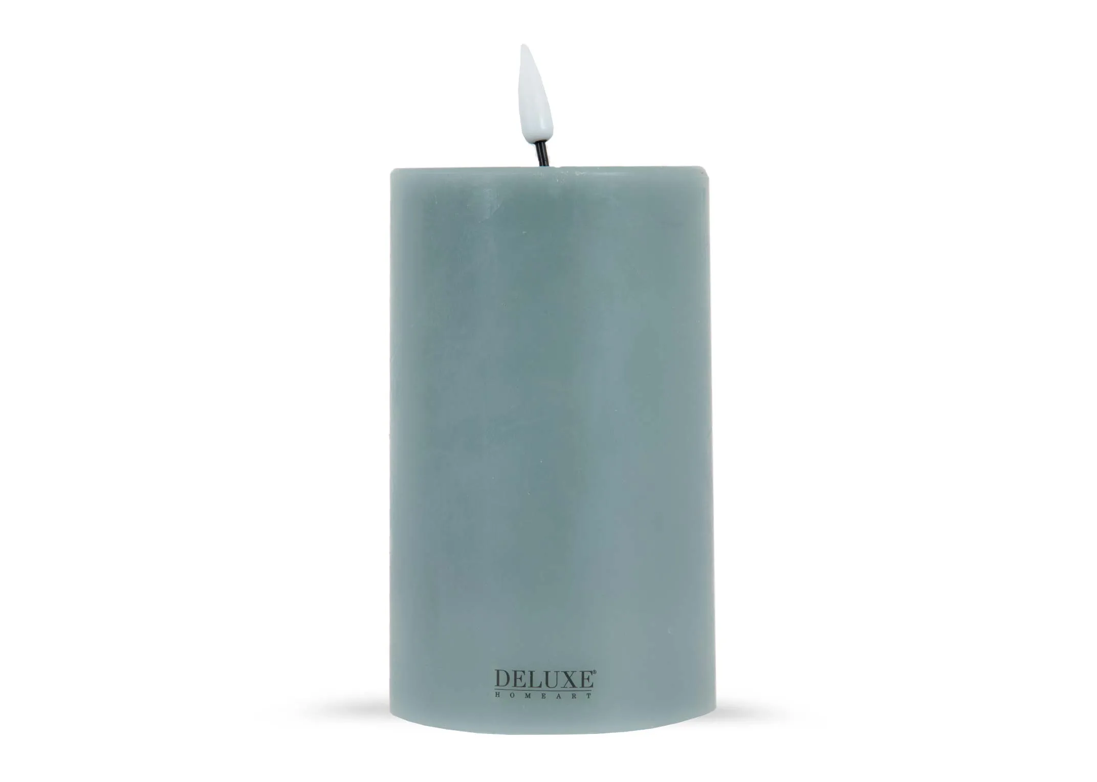 A dimension image of the LED Geen Candle with 10cm x 7.5cm