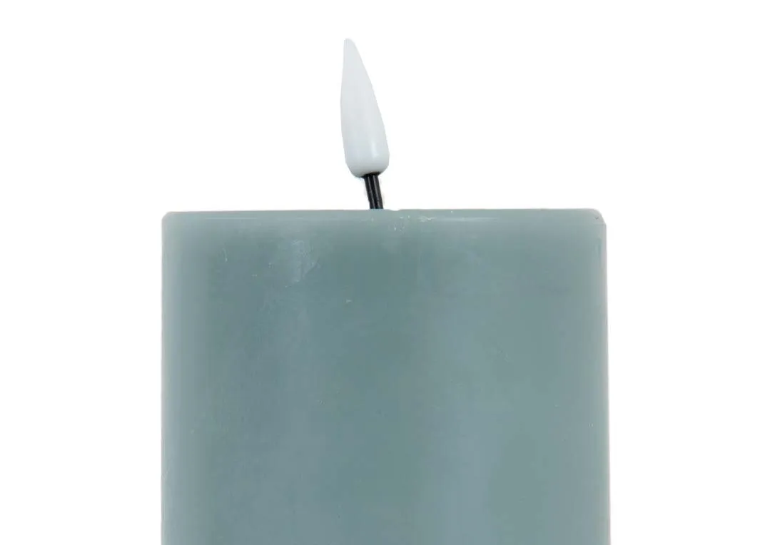 A dimension image of the LED Geen Candle with 10cm x 7.5cm