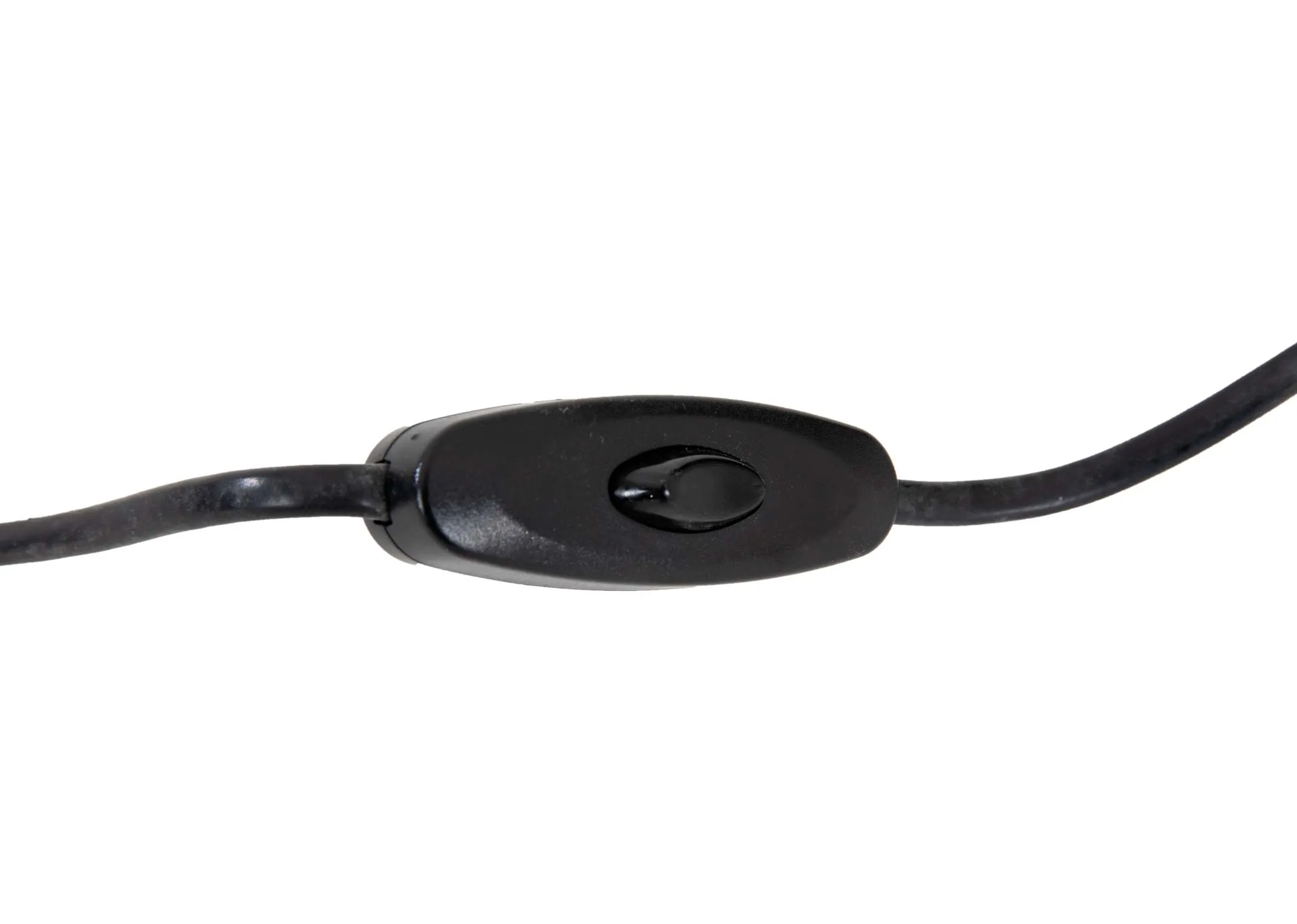 A square green enamel table lamp from EZ Livings Watson range. View of black cable with inline switch