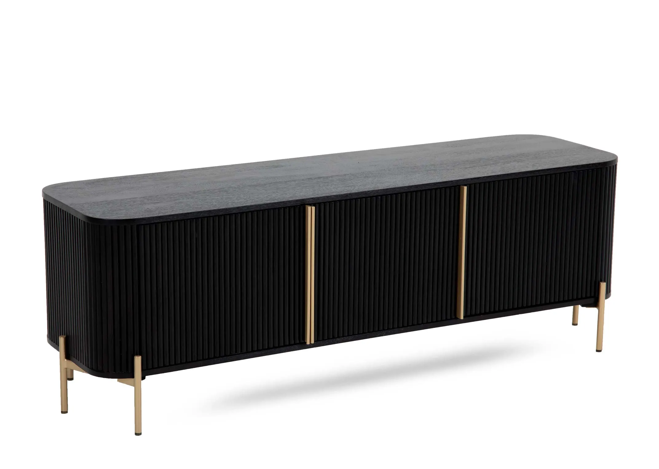 2 Door Black Mango TV Unit - Rego