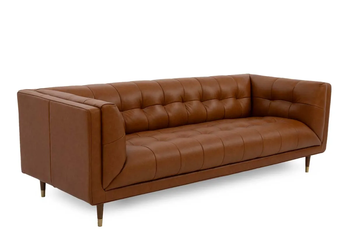 Made to Order 3.5 Seater Leather Sofa - Grace