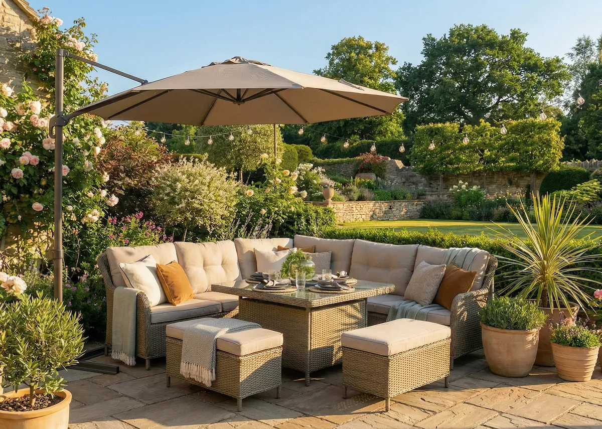 Corner Garden Dining Set - Marbella