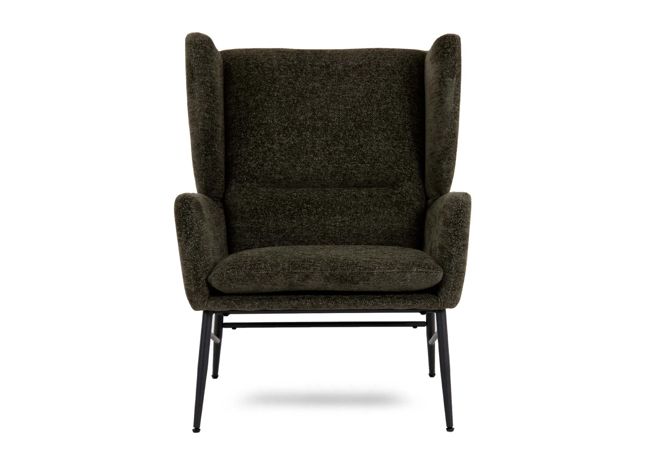 A dimension image of the Boston Chair & Footstool set with chair 72.5cm x 84.5xm x 98cm and Footstool 56cmx 39.5cm