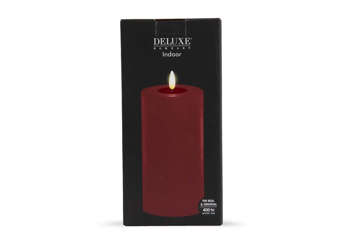 A dimension image of the LED red Candle with 10cm x 20cm